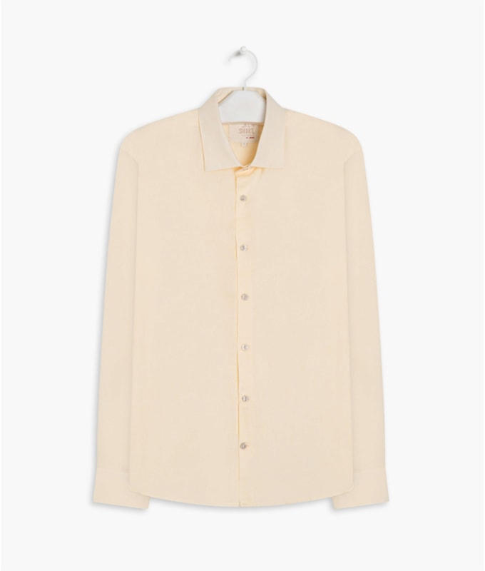 Camisa Linho  Cross Dye Amarelo