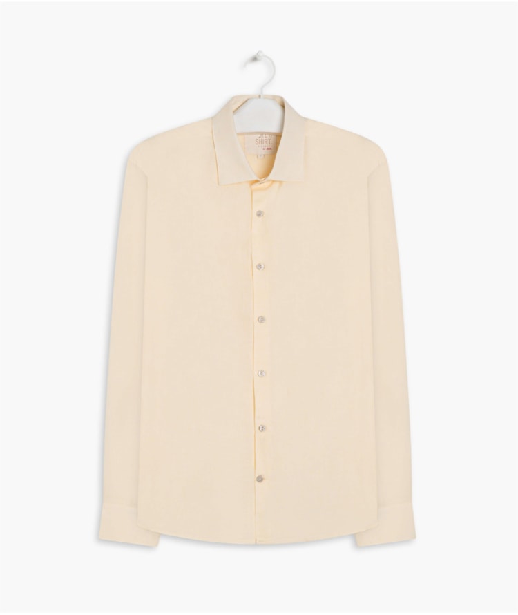 Camisa Linho  Cross Dye Amarelo
