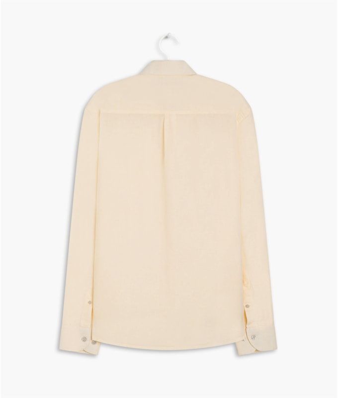 Camisa Linho  Cross Dye Amarelo