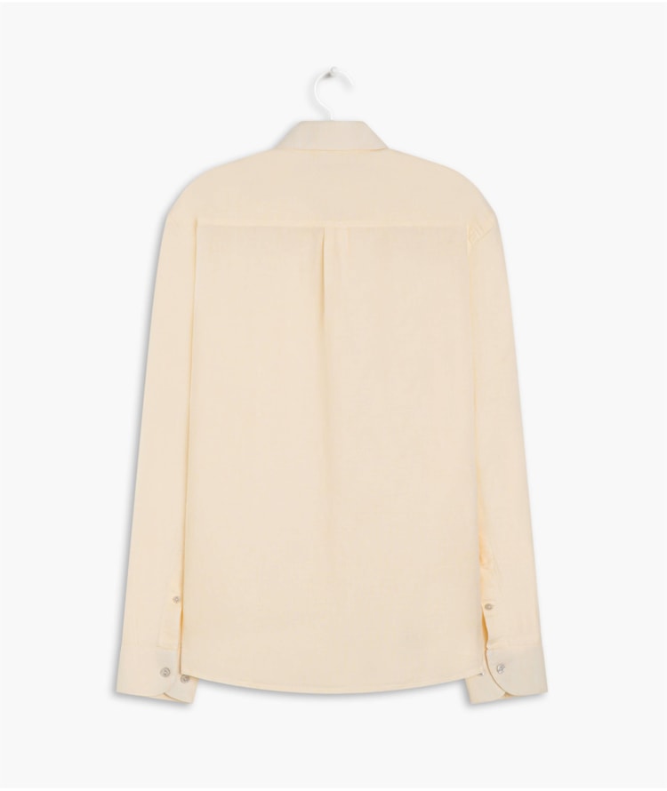 Camisa Linho  Cross Dye Amarelo