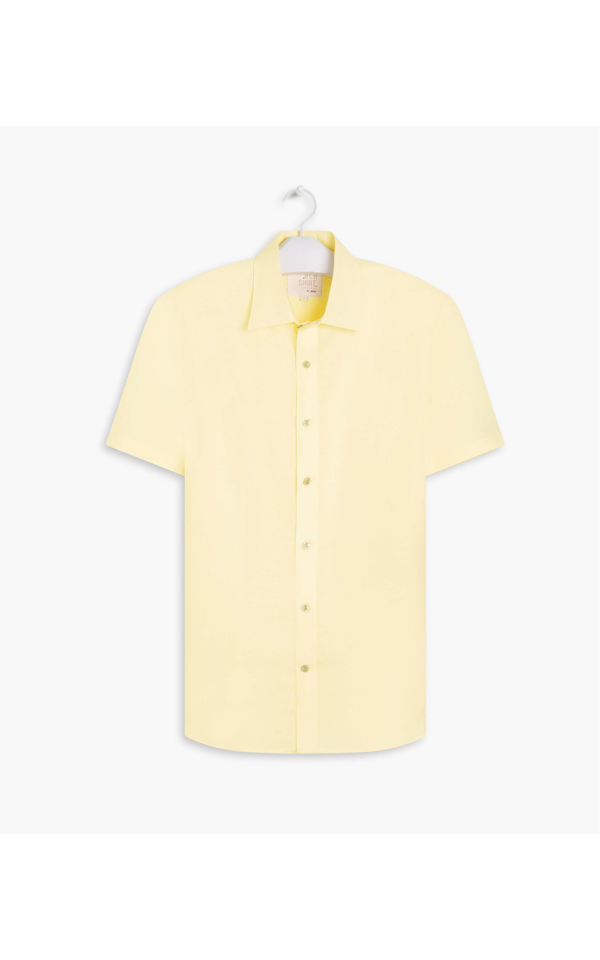 Camisa Linho  Cross Dye Amarelo