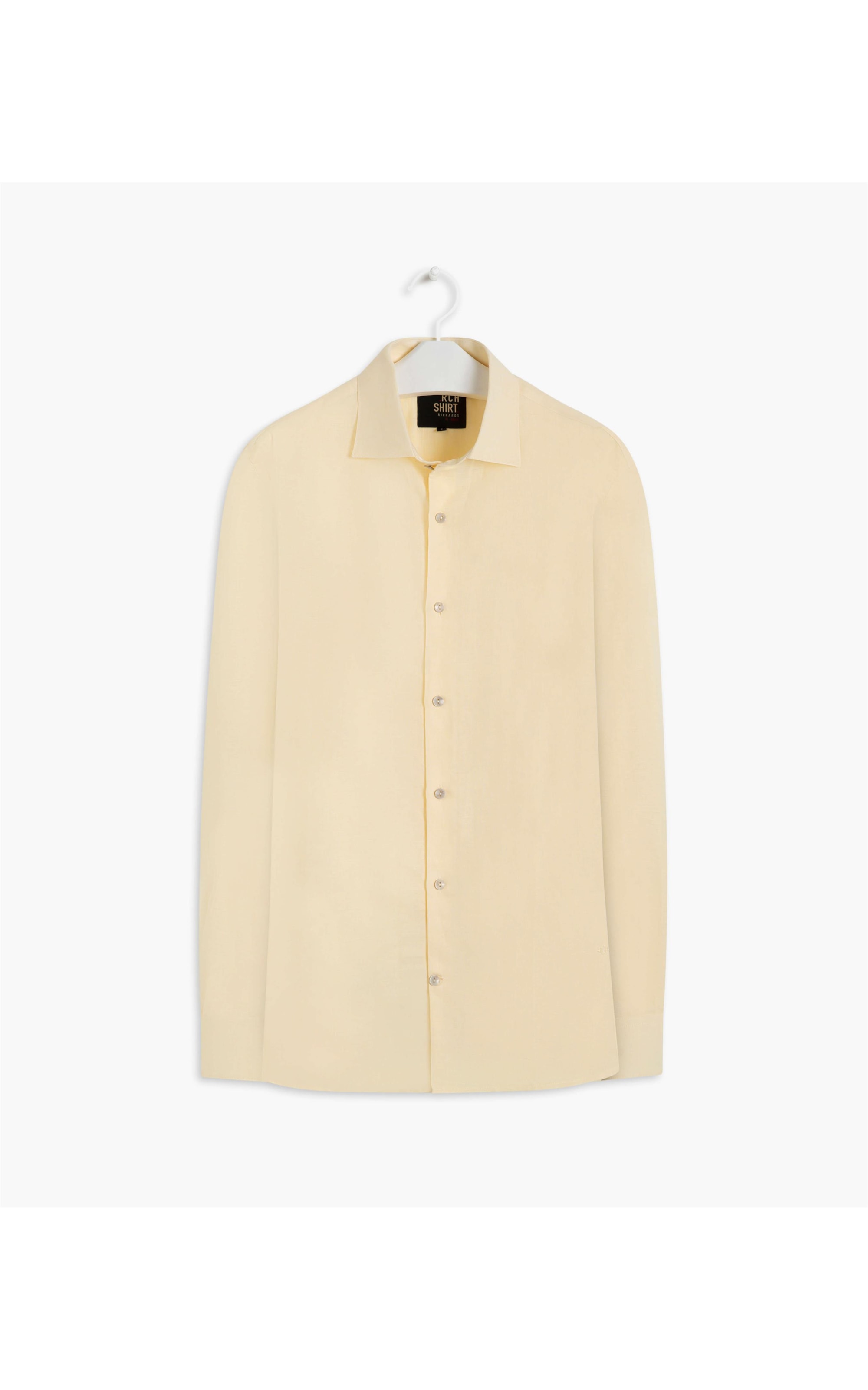 Camisa Linho  Cross Dye Amarelo