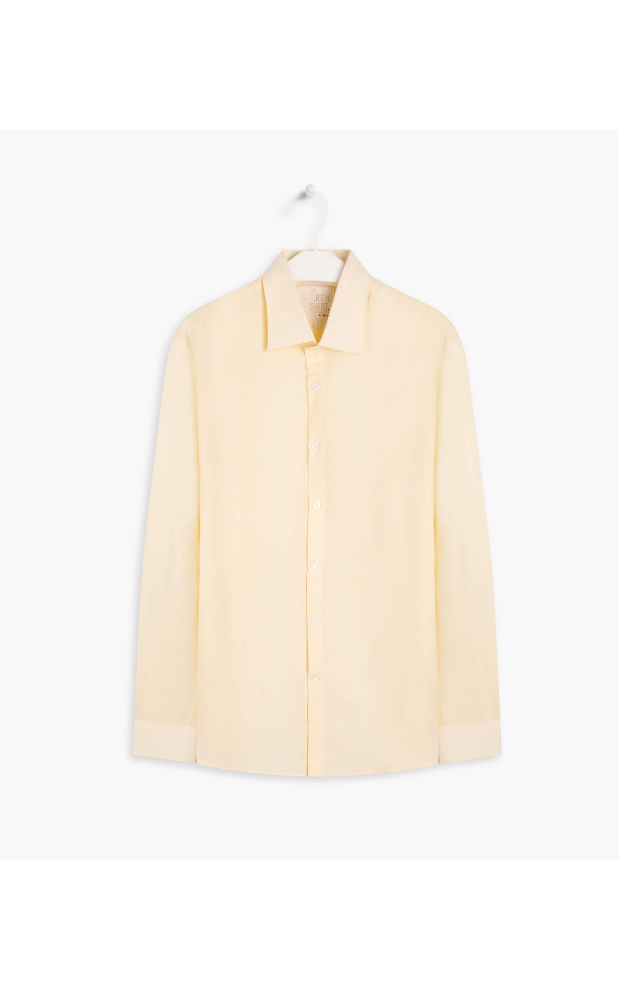 Camisa Linho  Cross Dye Amarelo