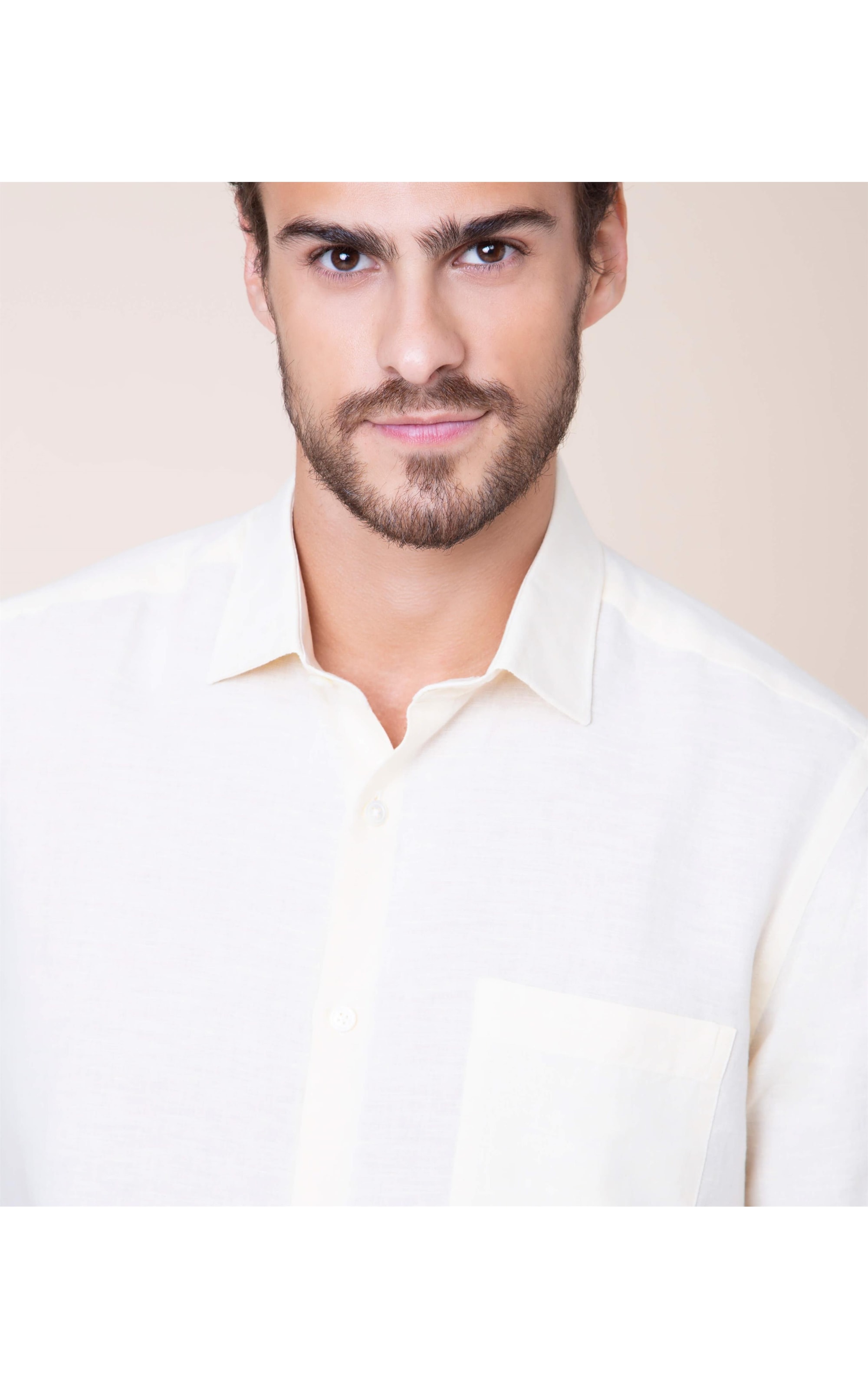 Camisa Linho  Cross Dye Amarelo