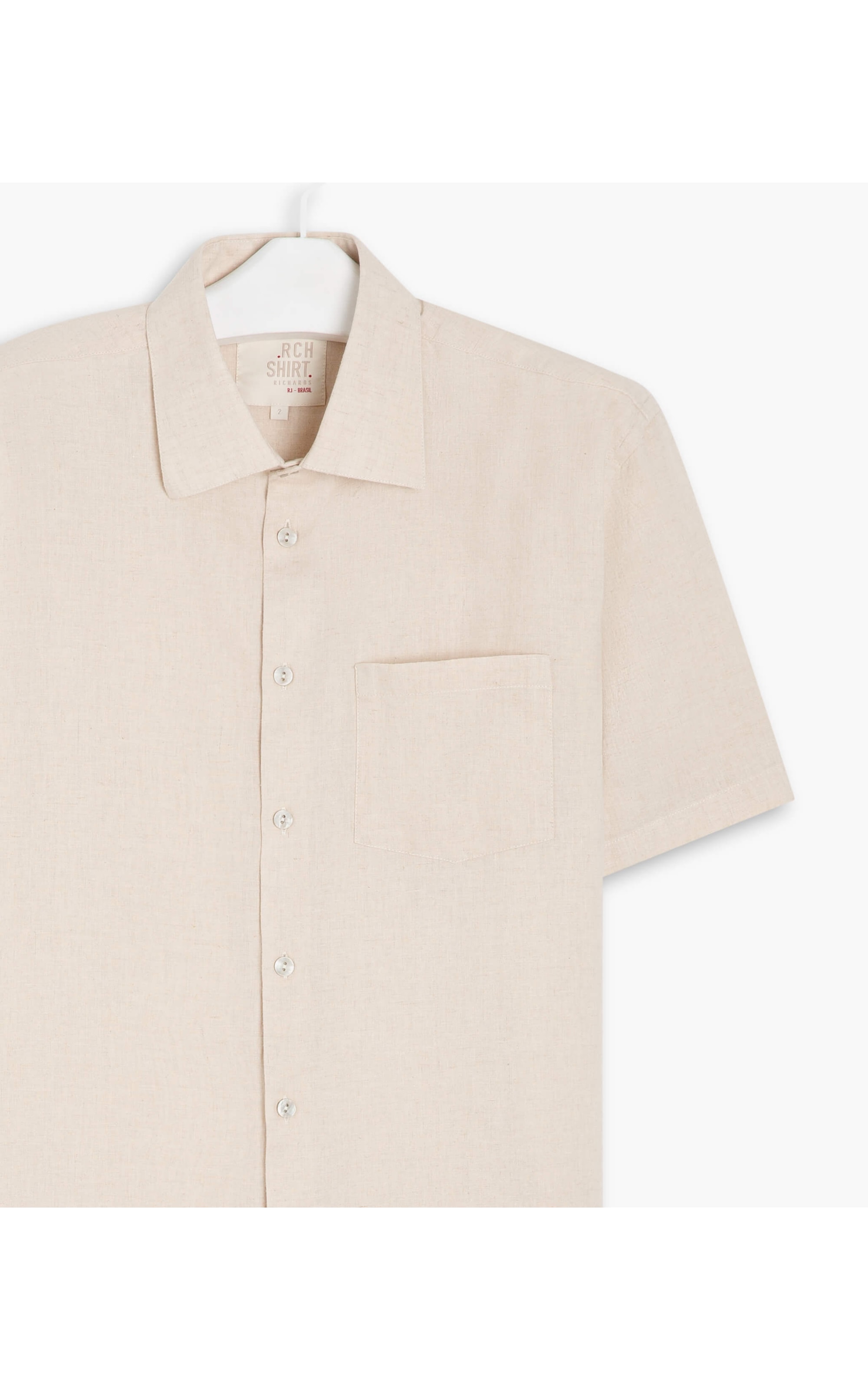Camisa Linho  Cross Dye Areia