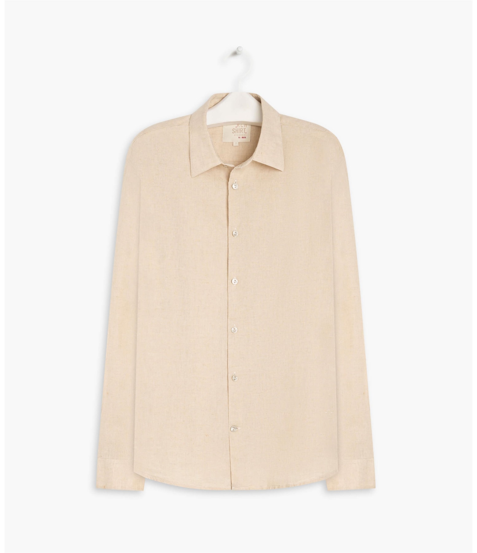 Camisa Linho  Cross Dye Areia