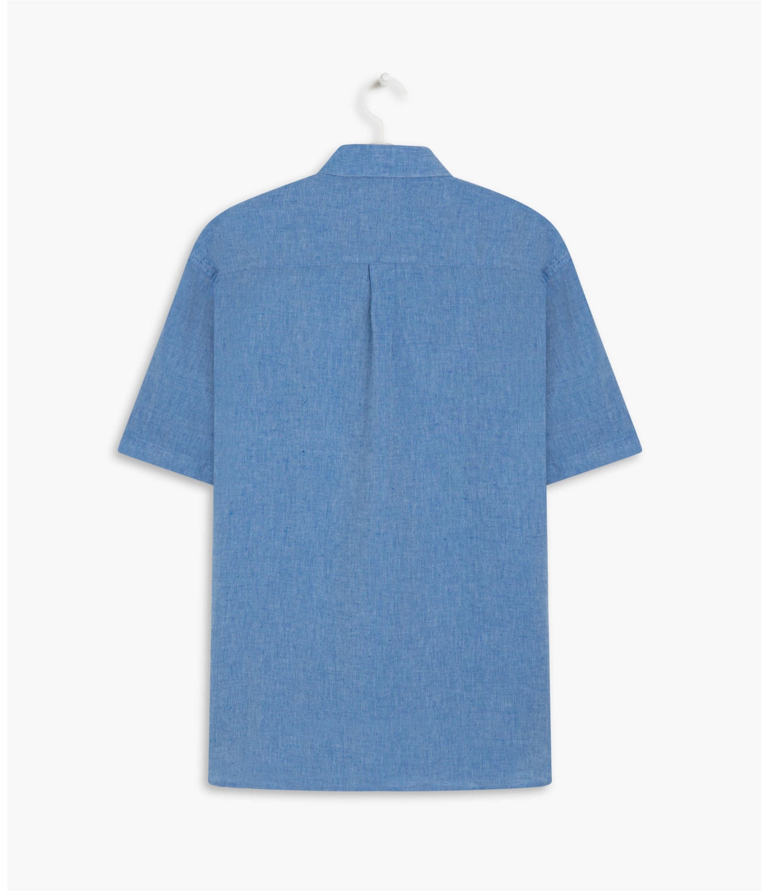 Camisa Linho  Cross Dye Azul Bic