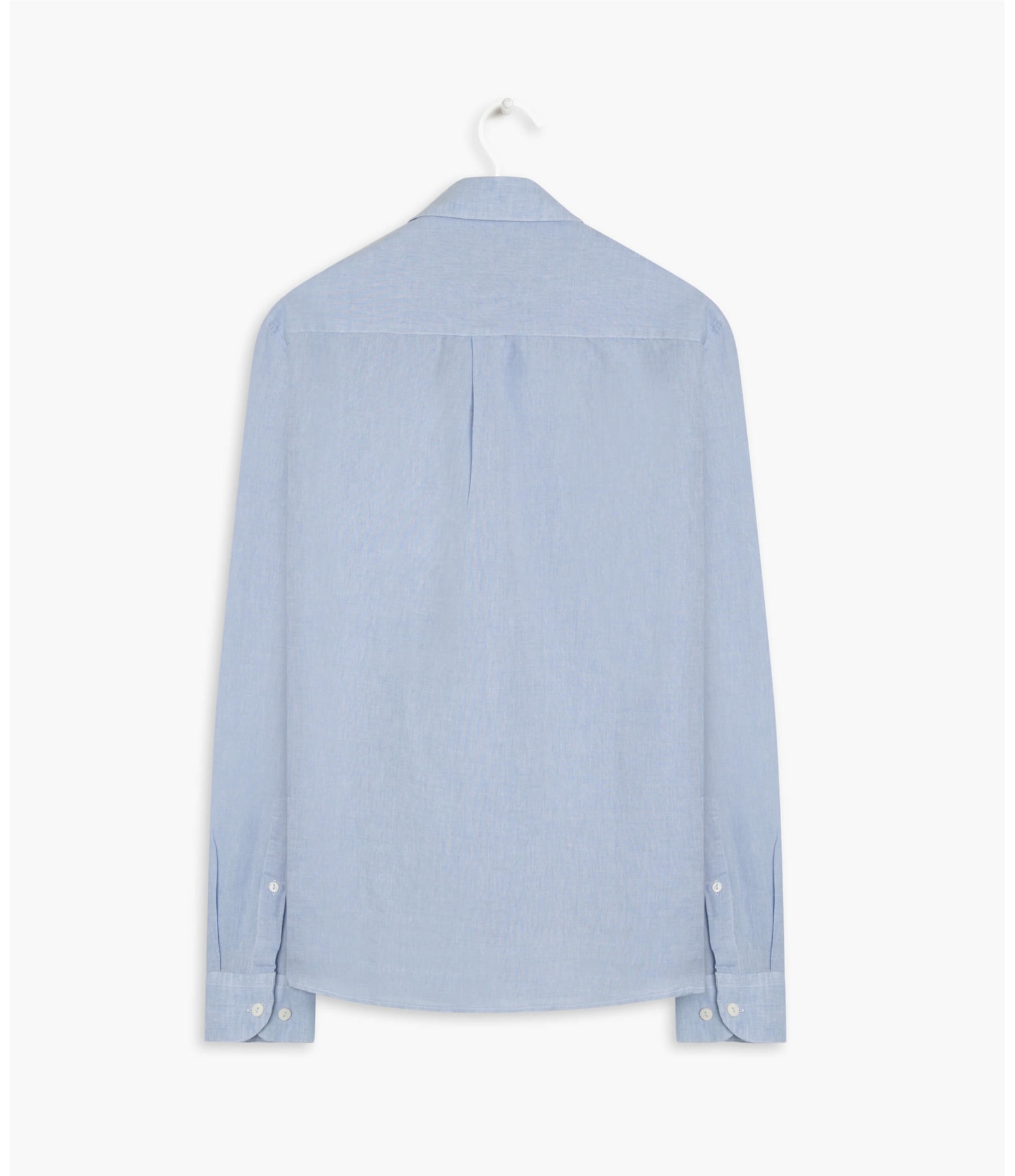 Camisa Linho  Cross Dye Azul Bic