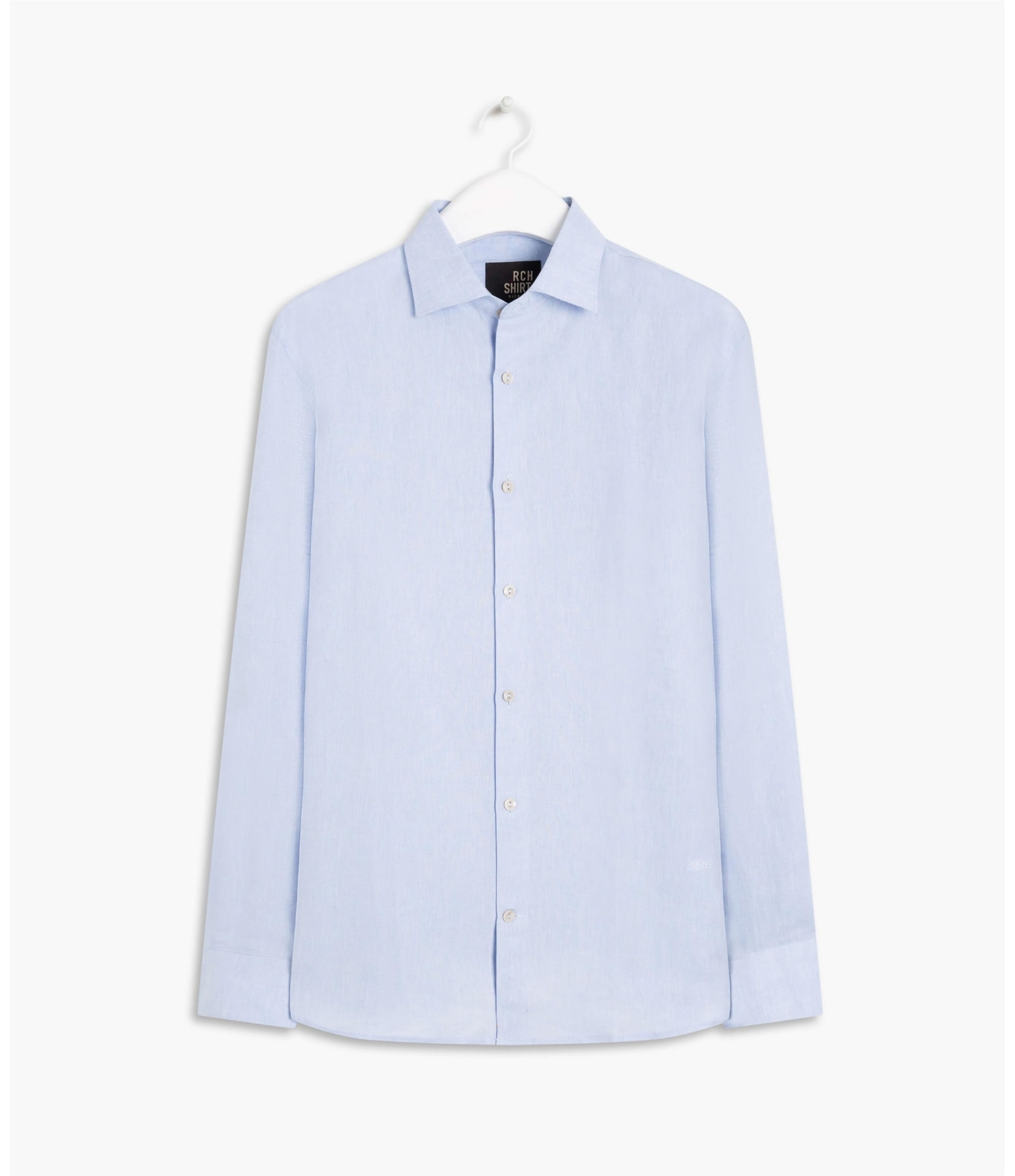Camisa Linho  Cross Dye Azul Bic