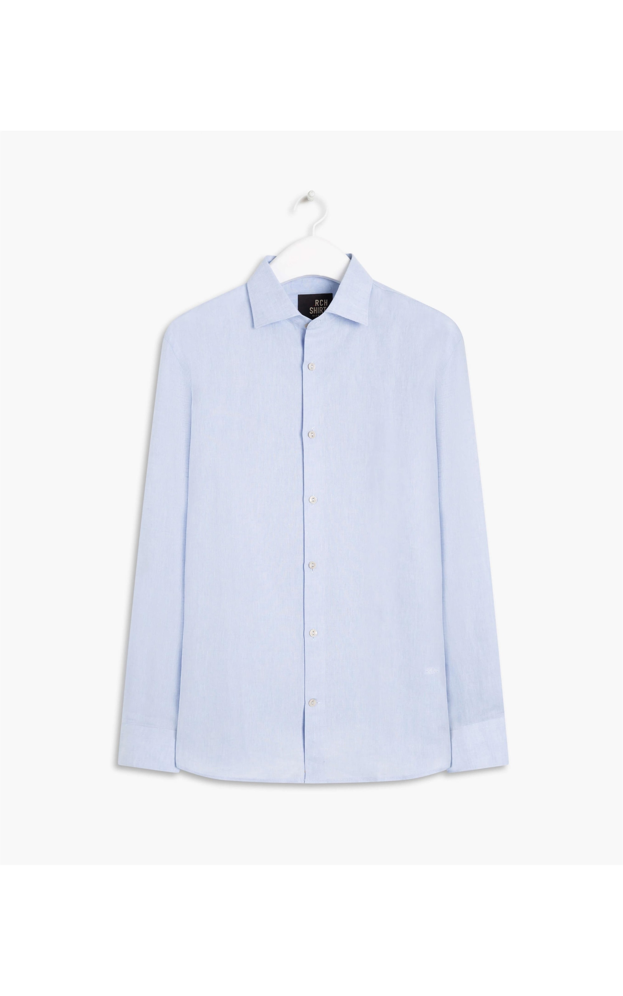Camisa Linho  Cross Dye Azul Bic
