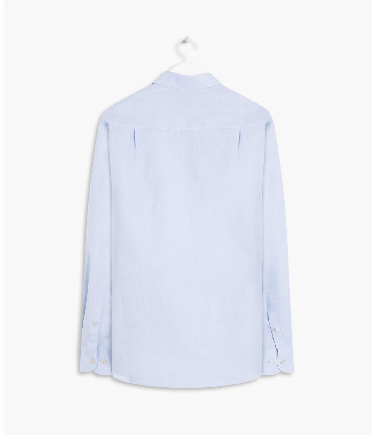 Camisa Linho  Cross Dye Azul Bic