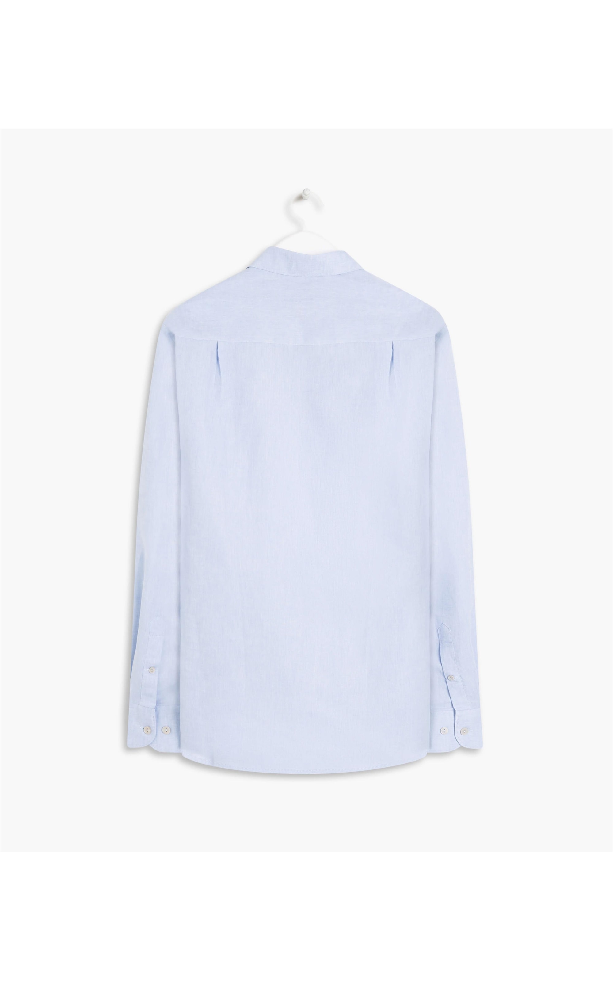 Camisa Linho  Cross Dye Azul Bic