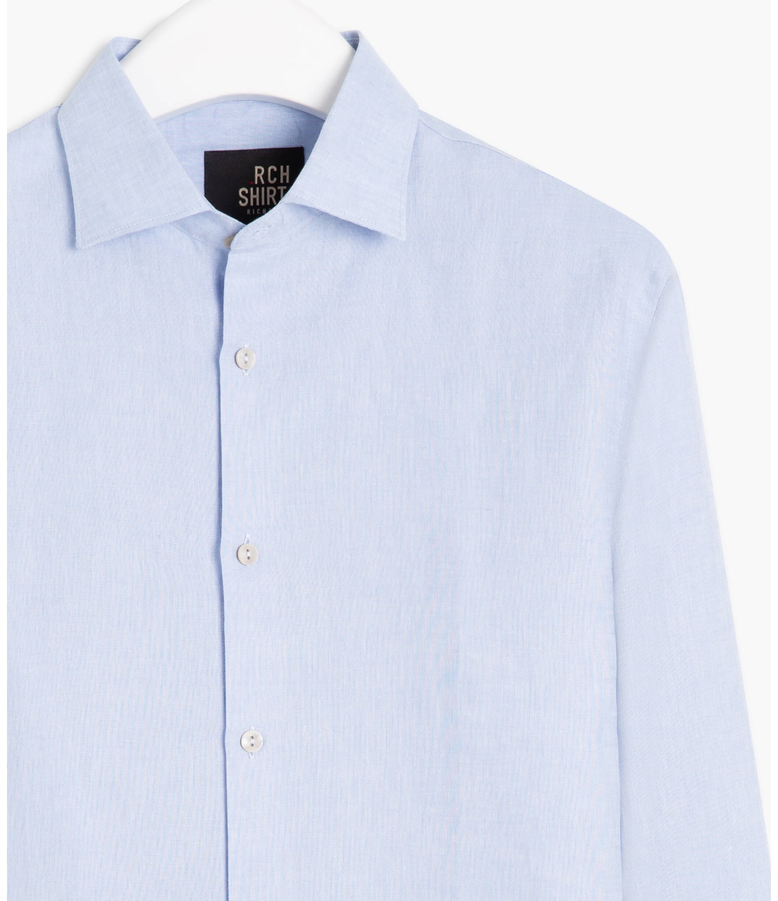 Camisa Linho  Cross Dye Azul Bic