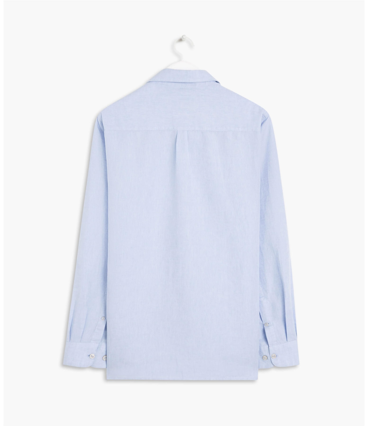 Camisa Linho  Cross Dye Azul Bic