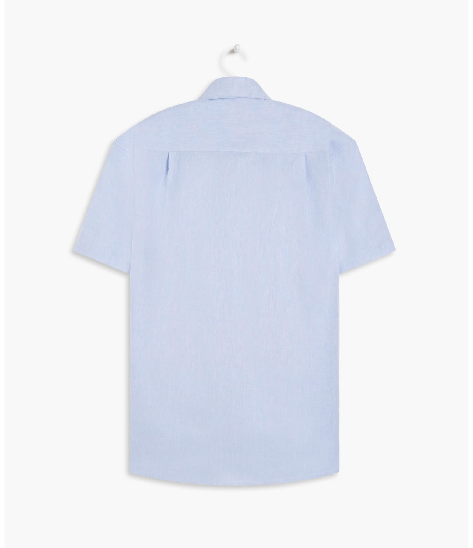 Camisa Linho  Cross Dye Azul Bic
