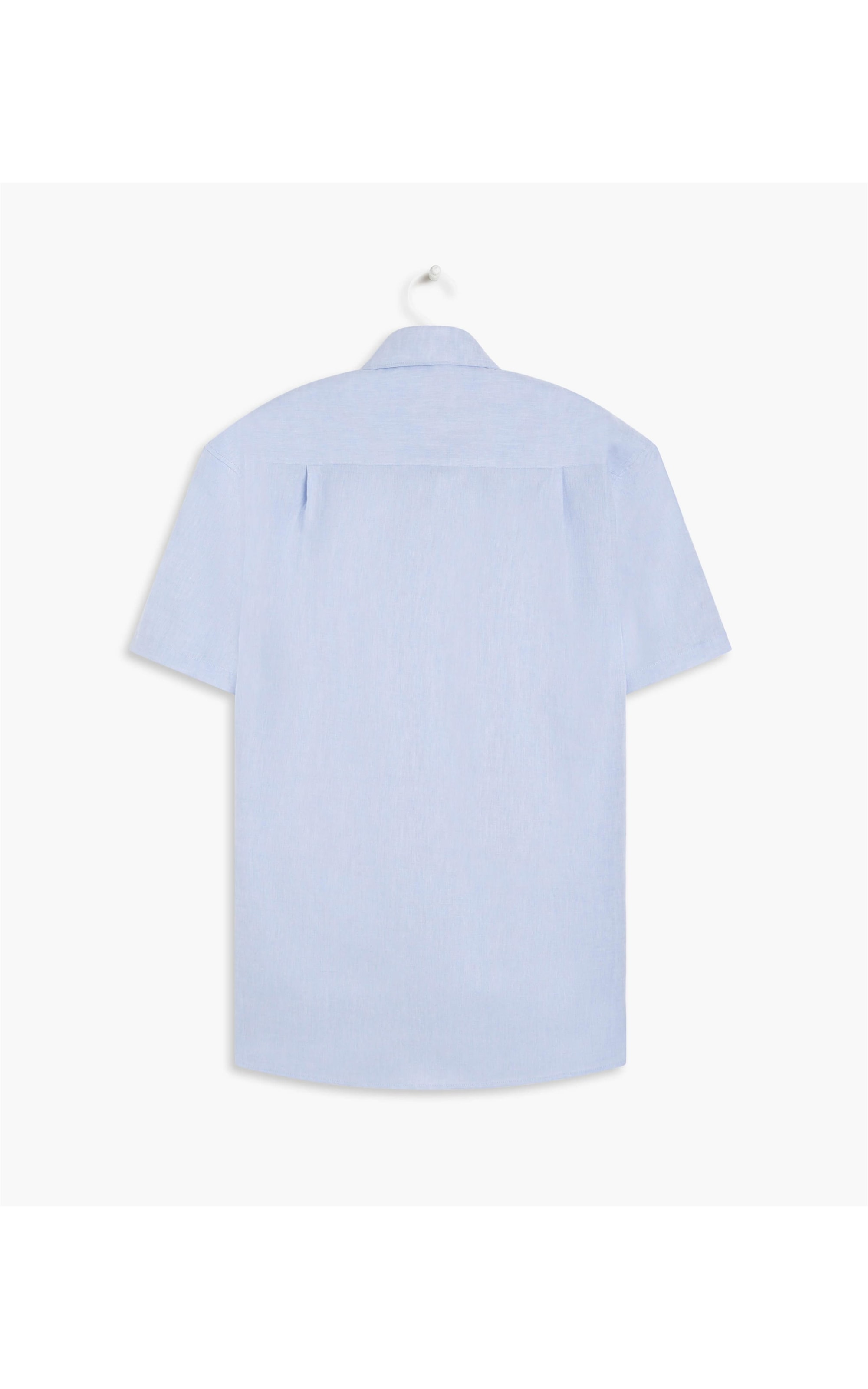 Camisa Linho  Cross Dye Azul Bic