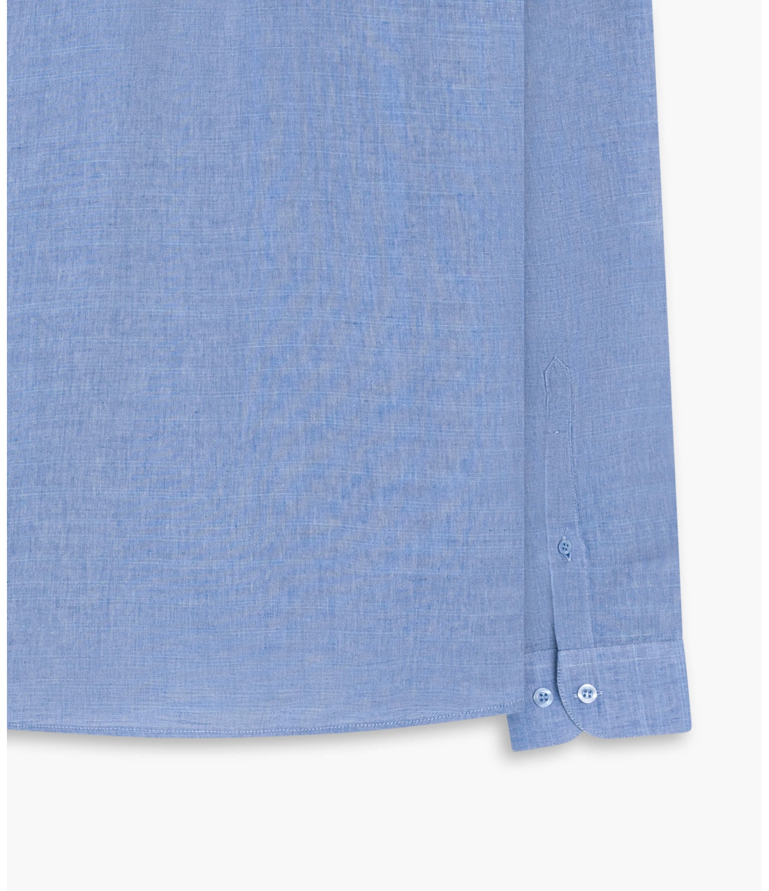 Camisa Linho  Cross Dye Azul Claro