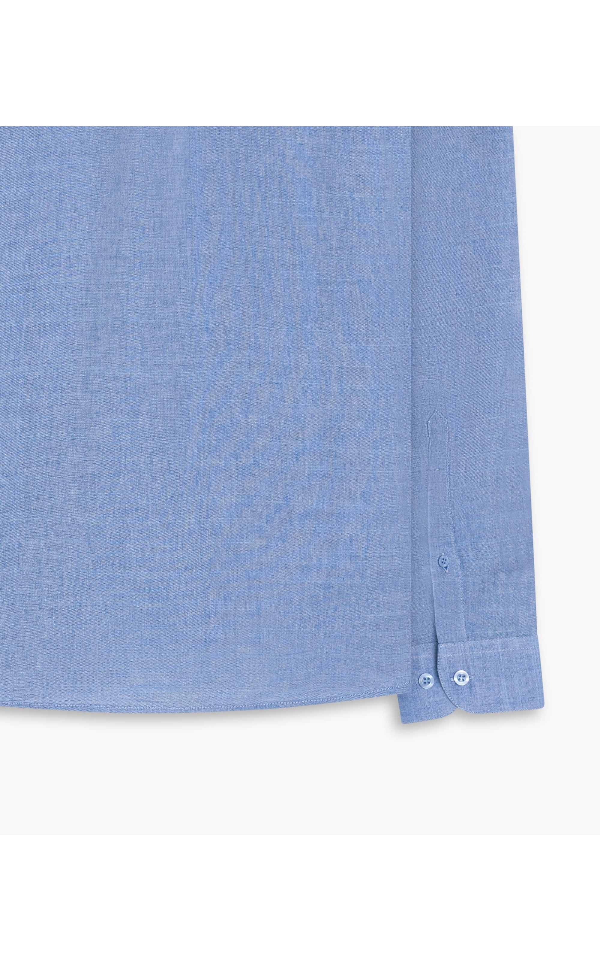 Camisa Linho  Cross Dye Azul Claro