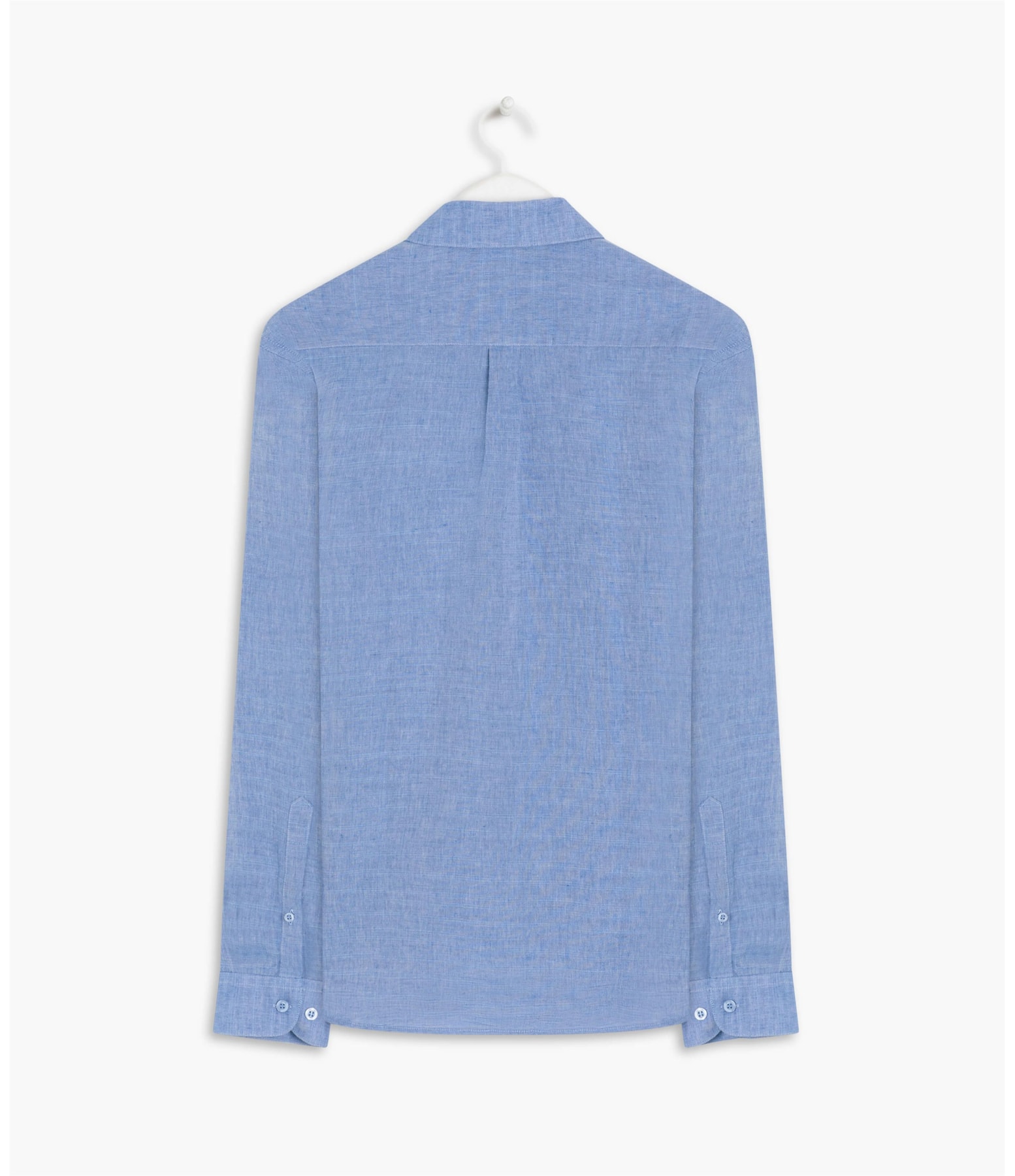 Camisa Linho  Cross Dye Azul Claro