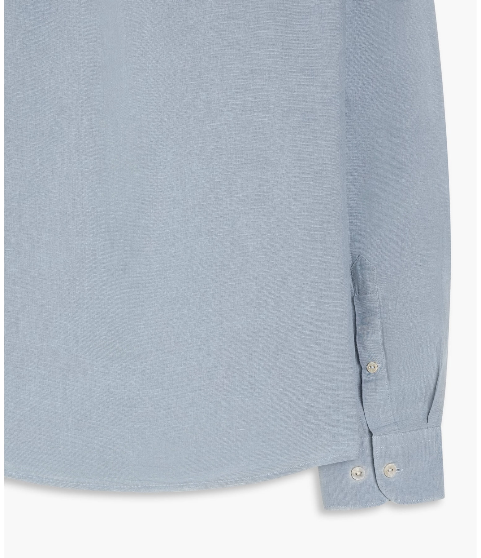 Camisa Linho  Cross Dye Azul Claro