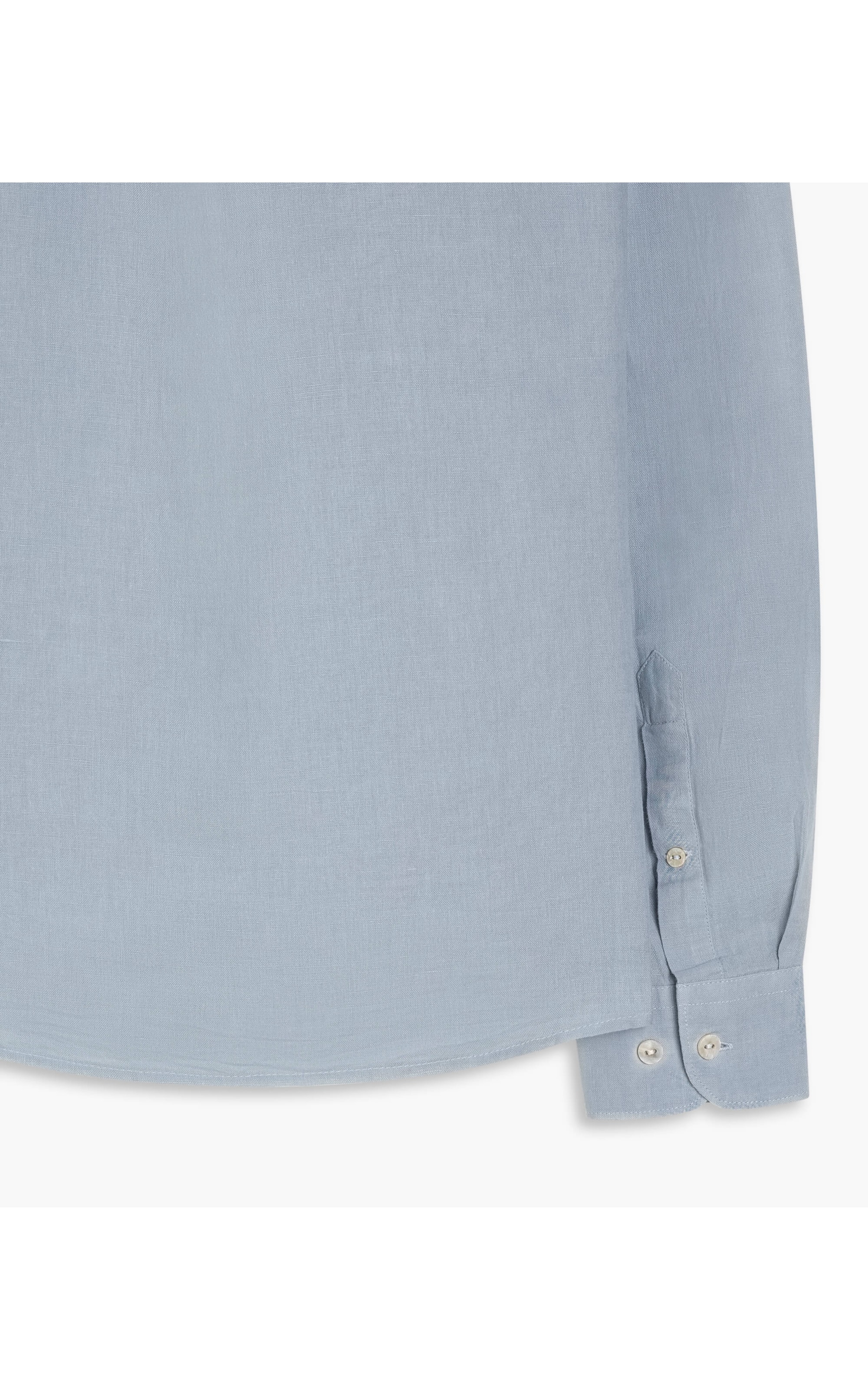 Camisa Linho  Cross Dye Azul Claro