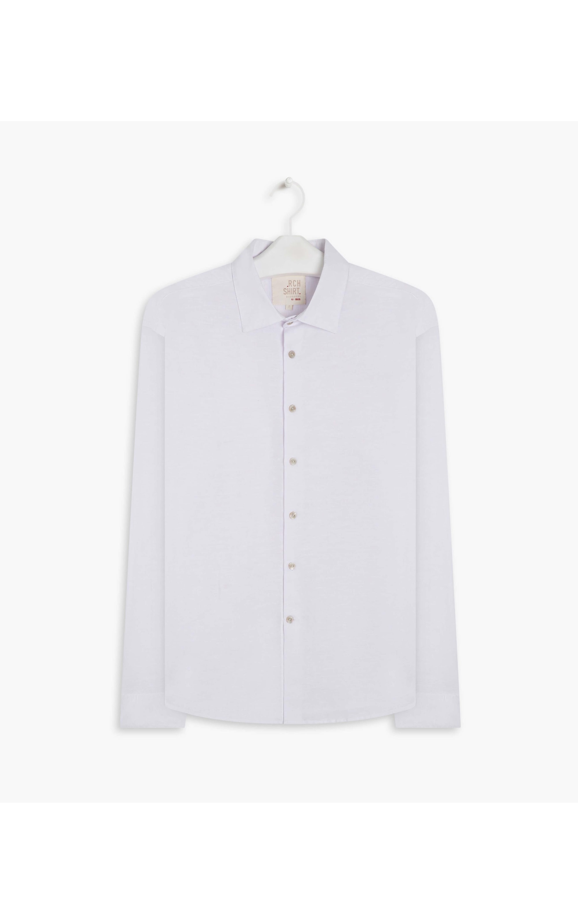 Camisa Linho  Cross Dye Branco