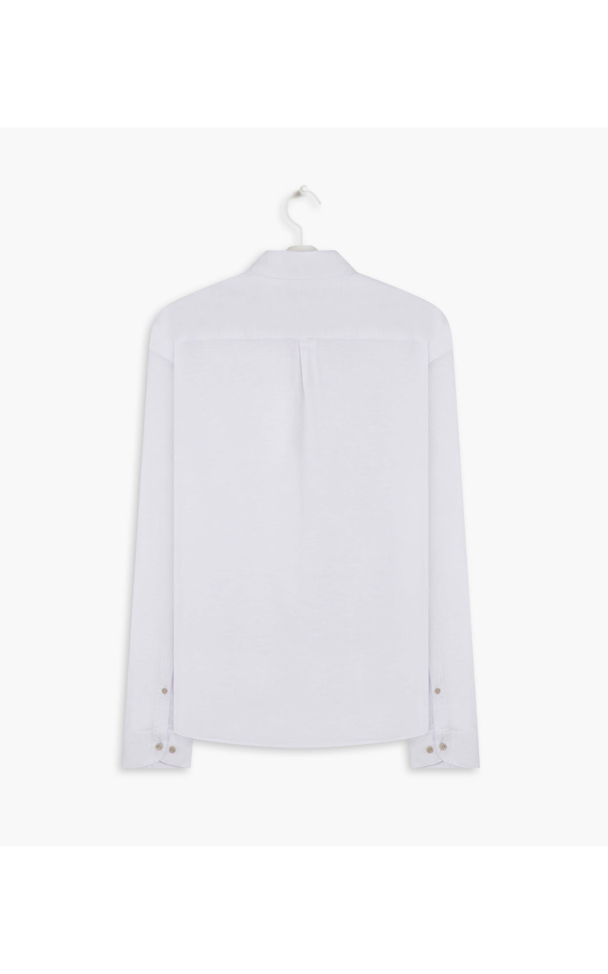 Camisa Linho  Cross Dye Branco