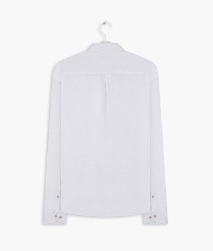 Camisa Linho  Cross Dye Branco