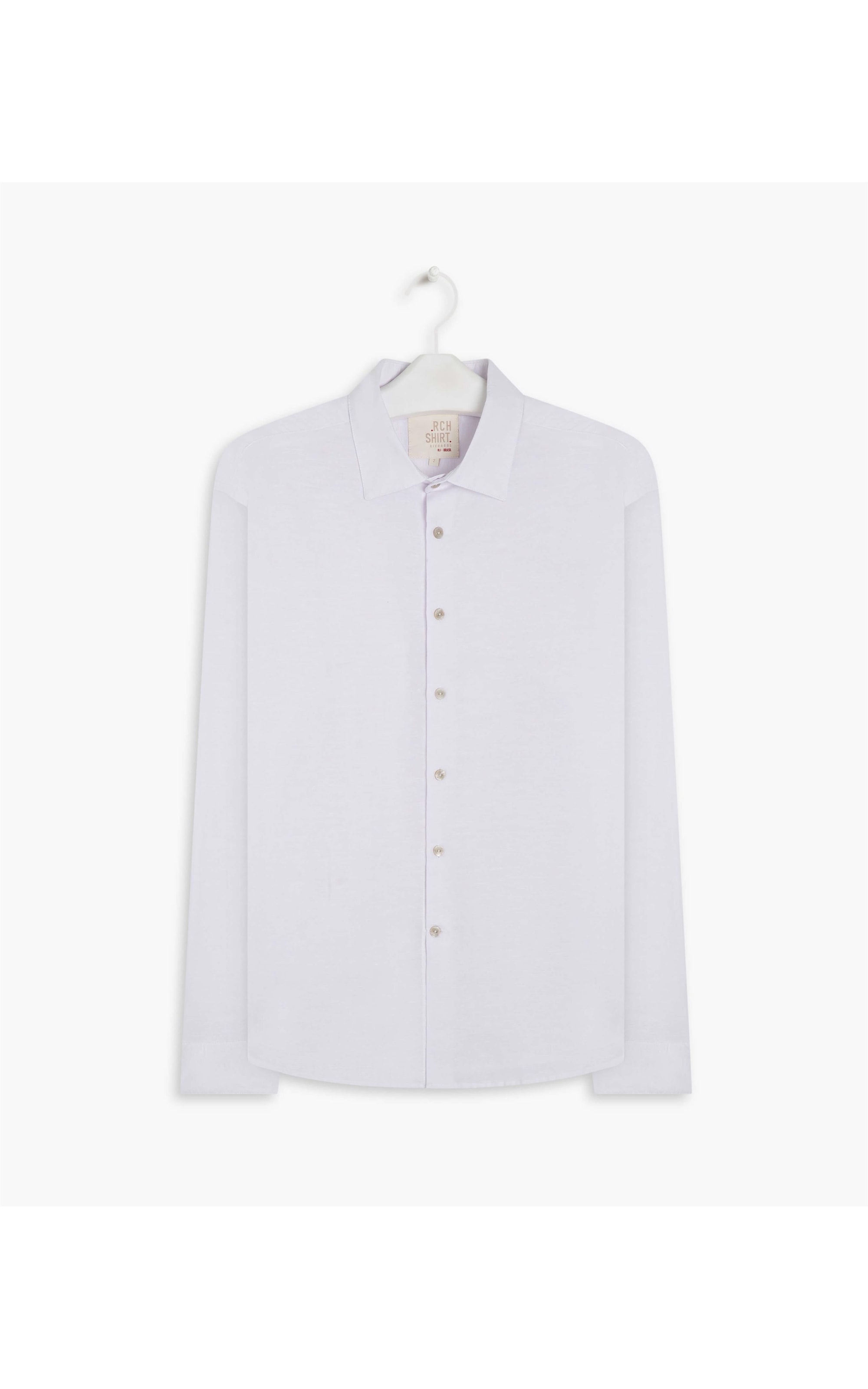 Camisa Linho  Cross Dye Branco