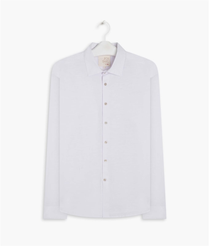 Camisa Linho  Cross Dye Branco