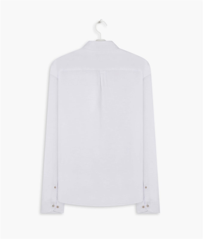Camisa Linho  Cross Dye Branco