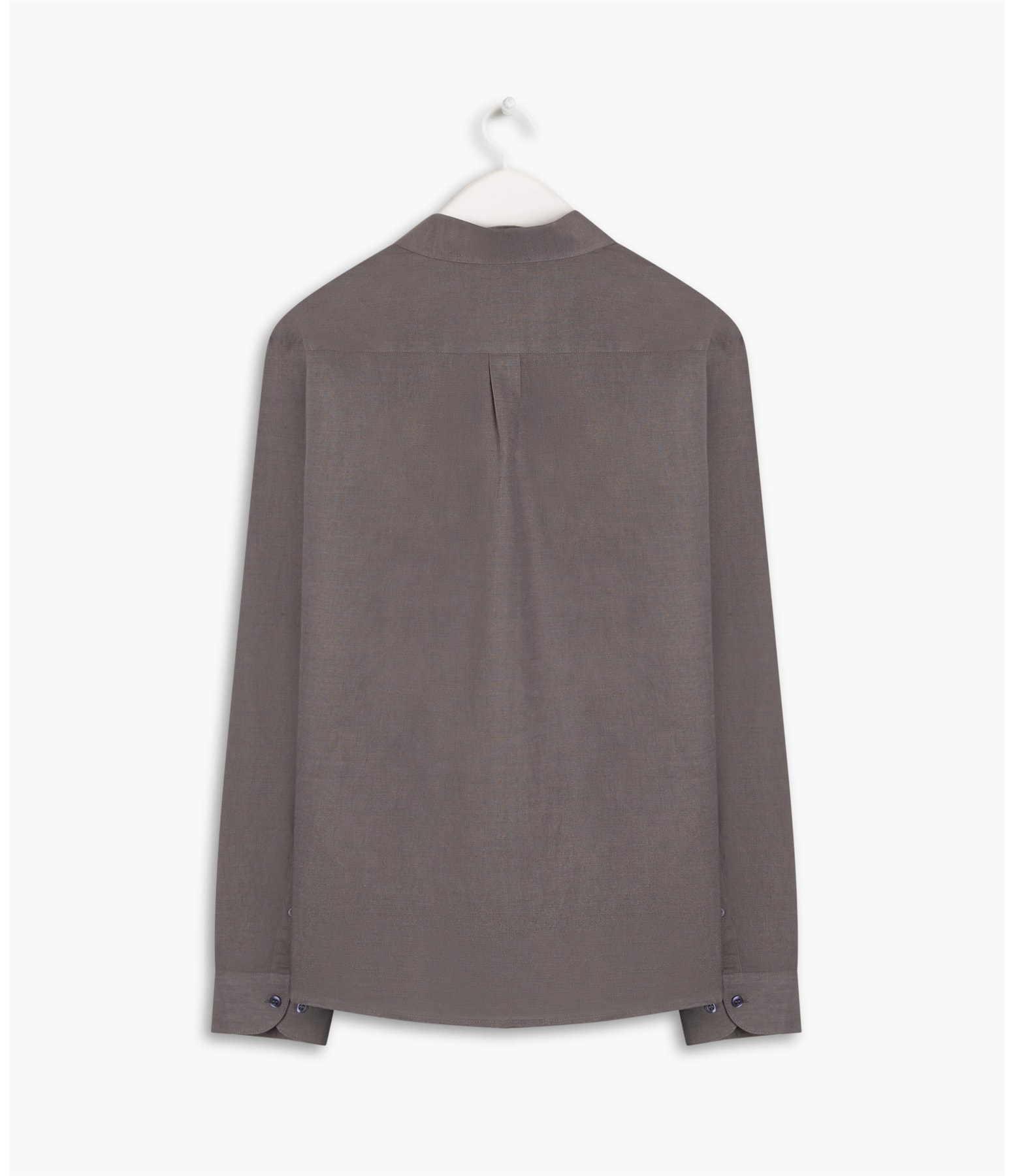 Camisa Linho  Cross Dye Cinza