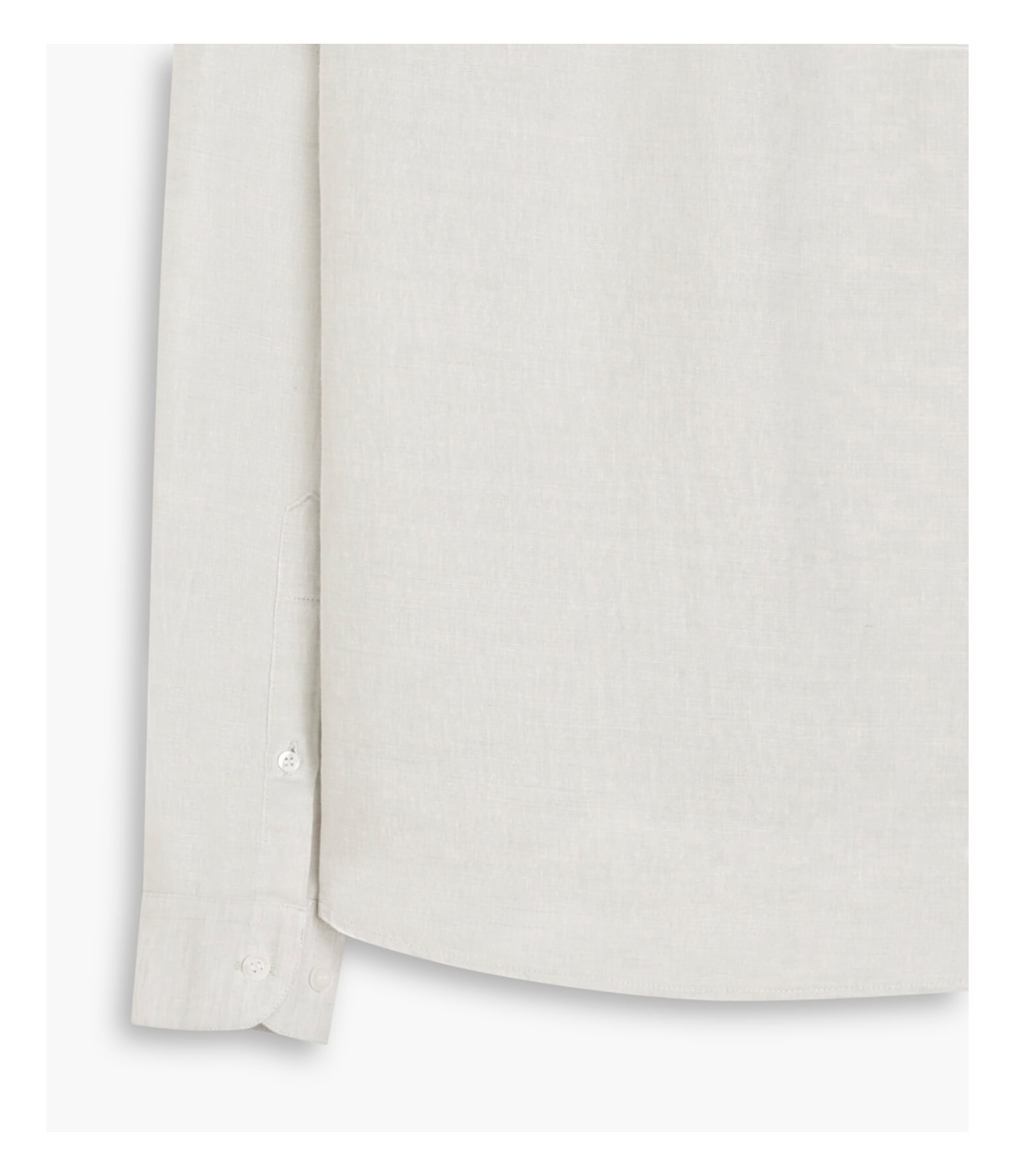 Camisa Linho  Cross Dye Cinza Claro