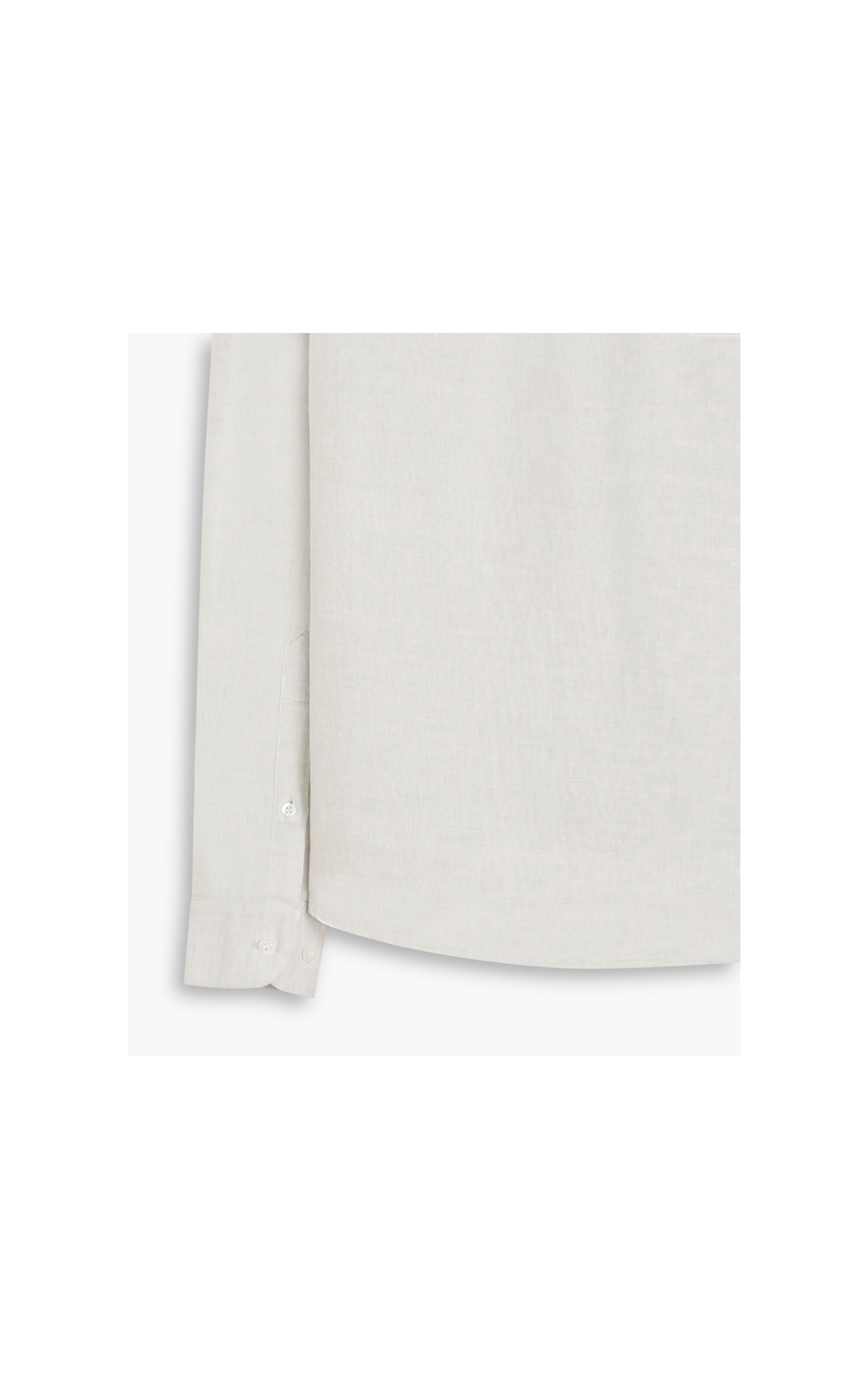 Camisa Linho  Cross Dye Cinza Claro