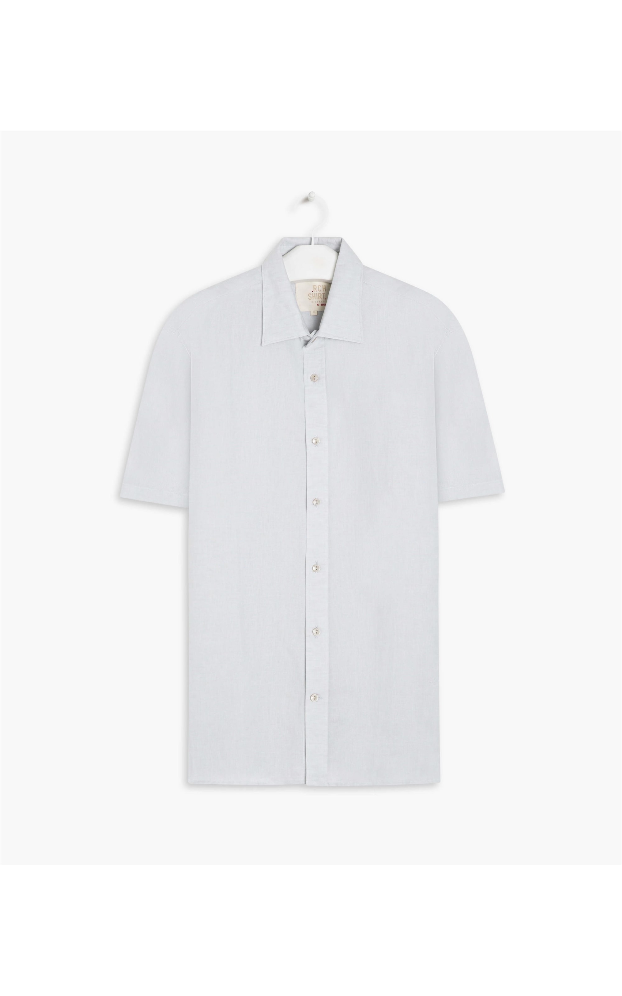 Camisa Linho  Cross Dye Cinza Claro