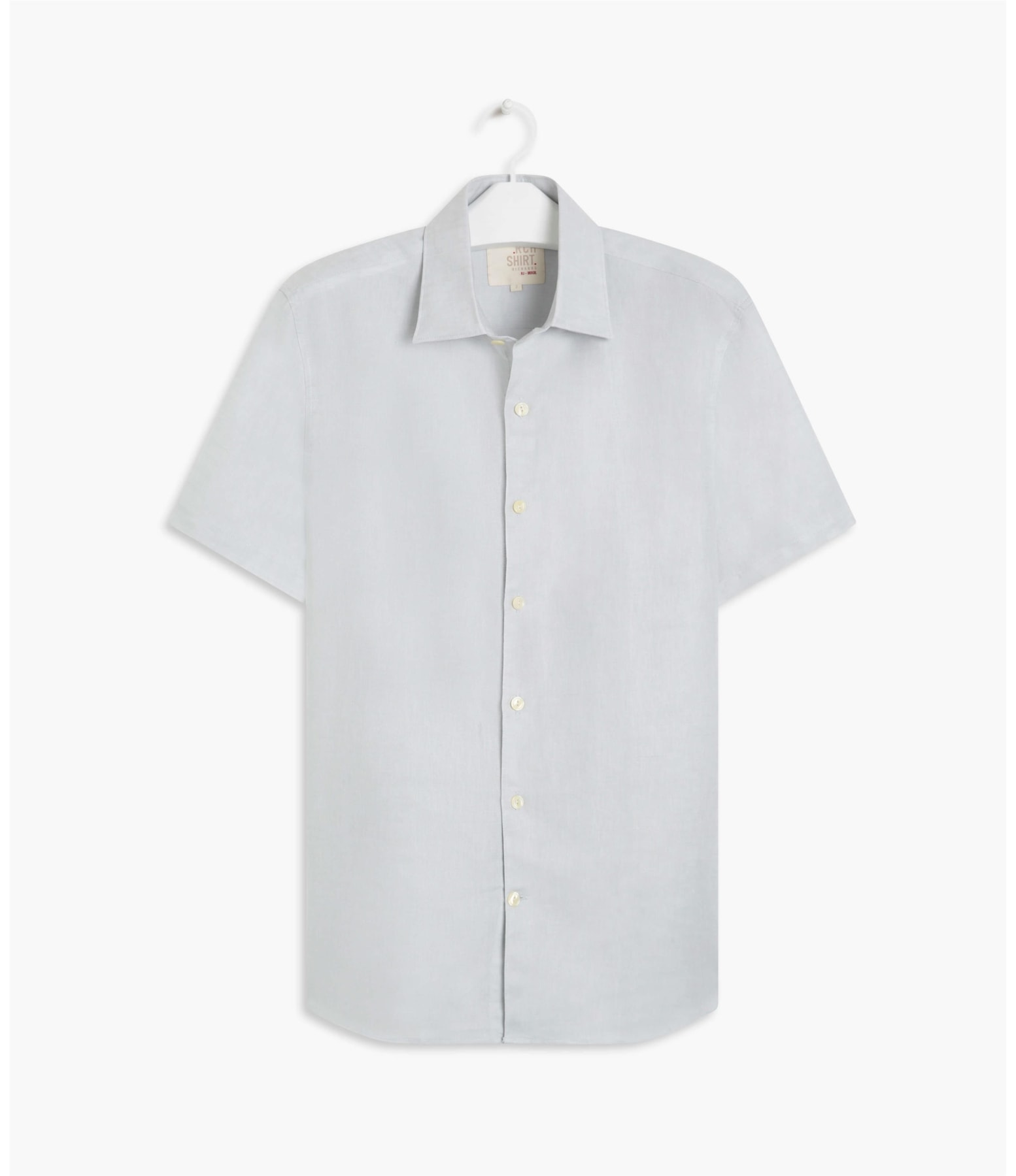 Camisa Linho  Cross Dye Cinza Claro