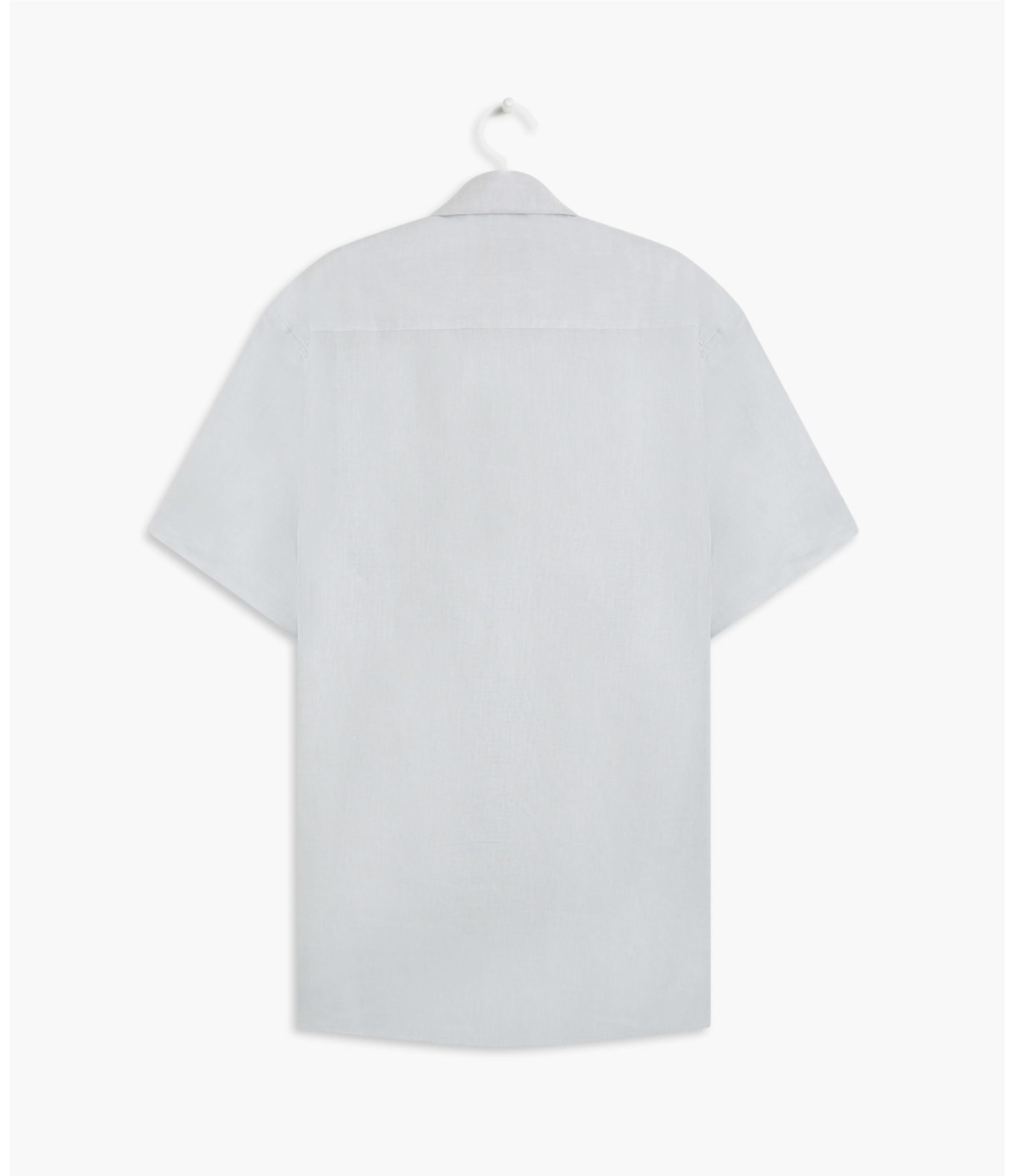 Camisa Linho  Cross Dye Cinza Claro