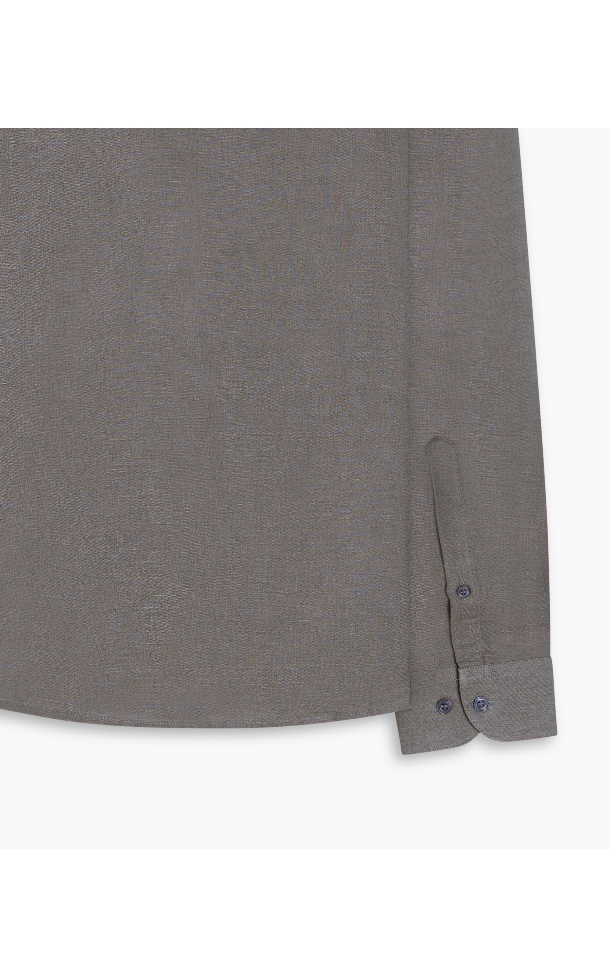 Camisa Linho  Cross Dye Cinza Medio