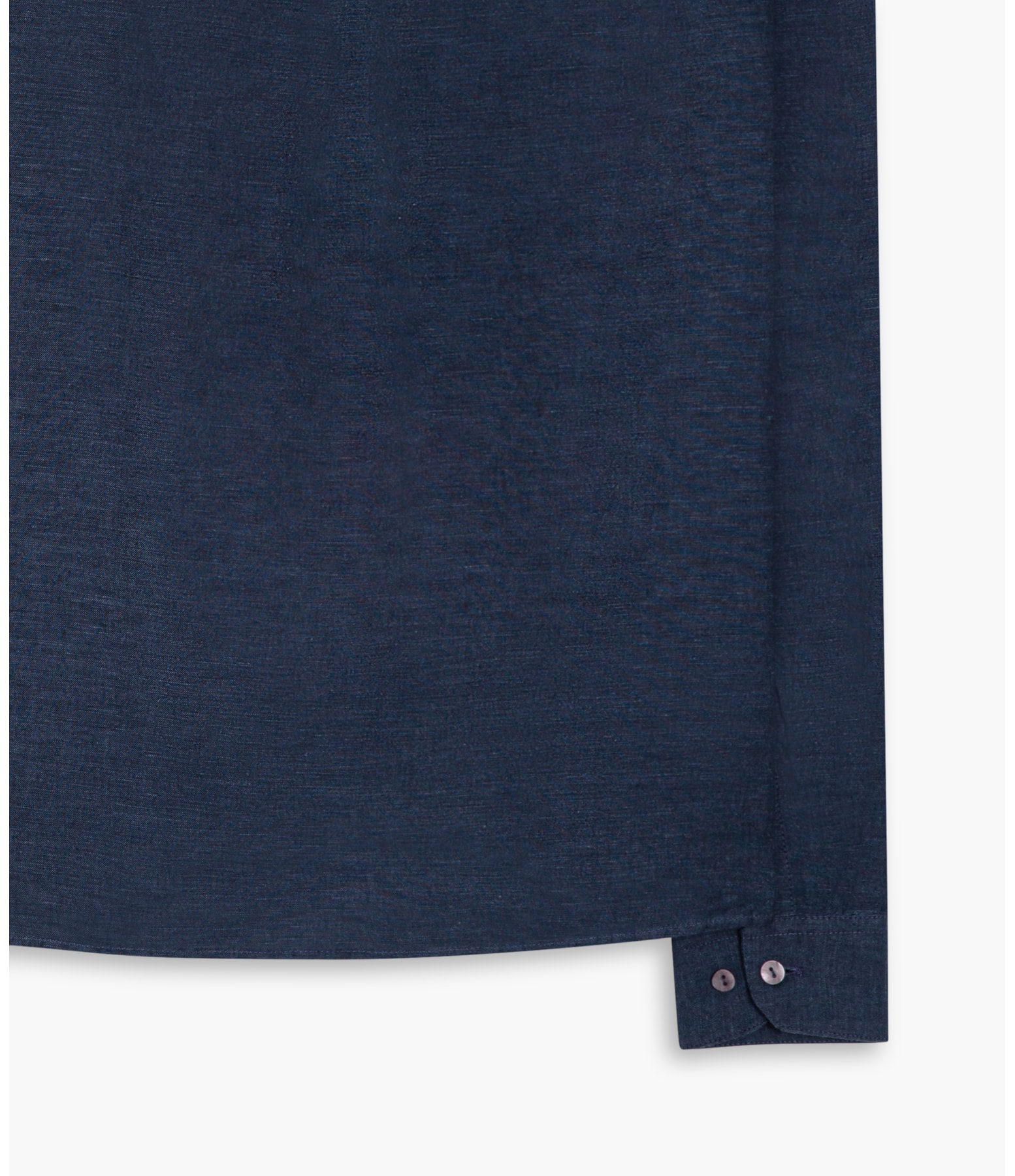 Camisa Linho  Cross Dye Dark Navy