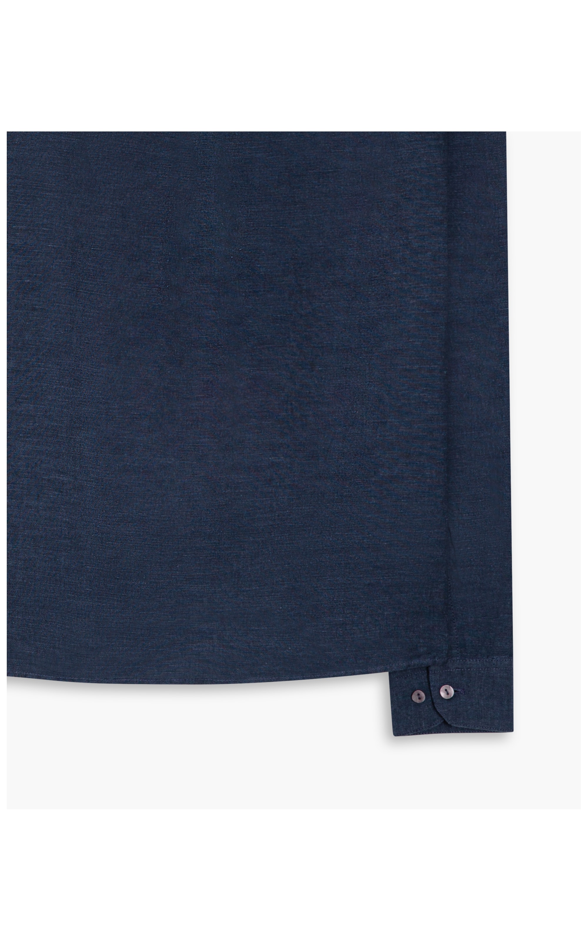 Camisa Linho  Cross Dye Dark Navy
