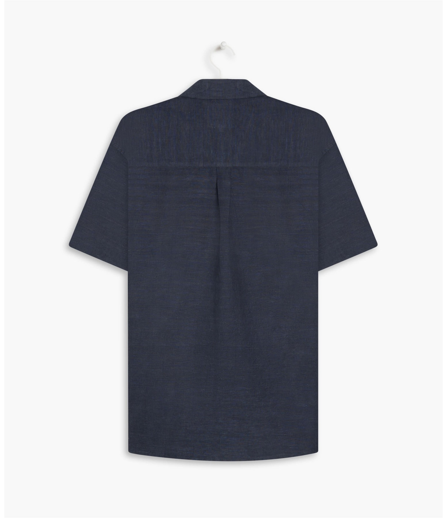 Camisa Linho  Cross Dye Dark Navy