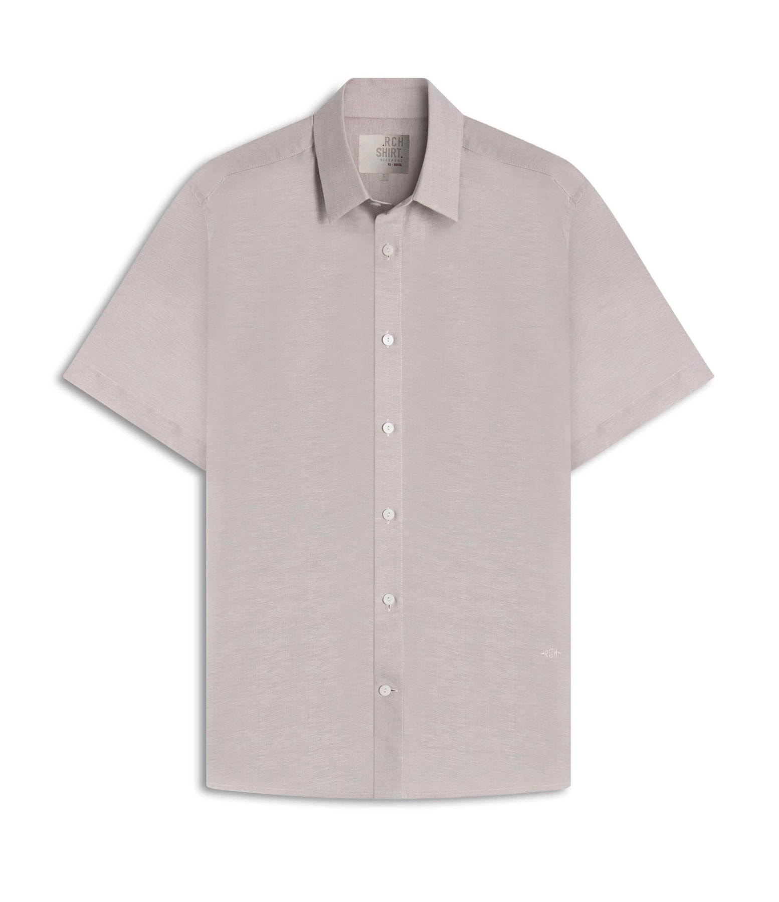 Camisa Linho  Cross Dye Michel Mc  Prata