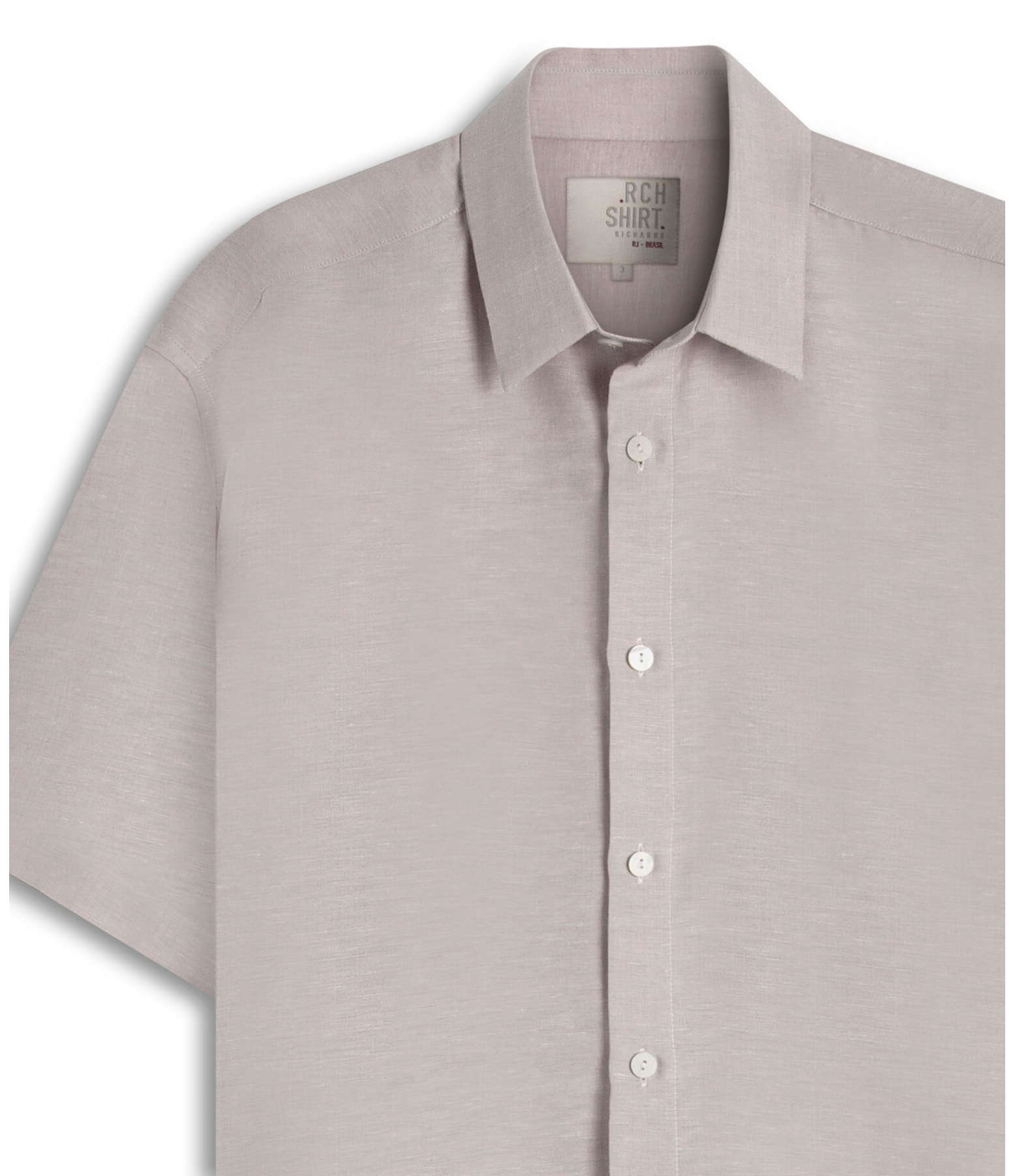 Camisa Linho  Cross Dye Michel Mc  Prata