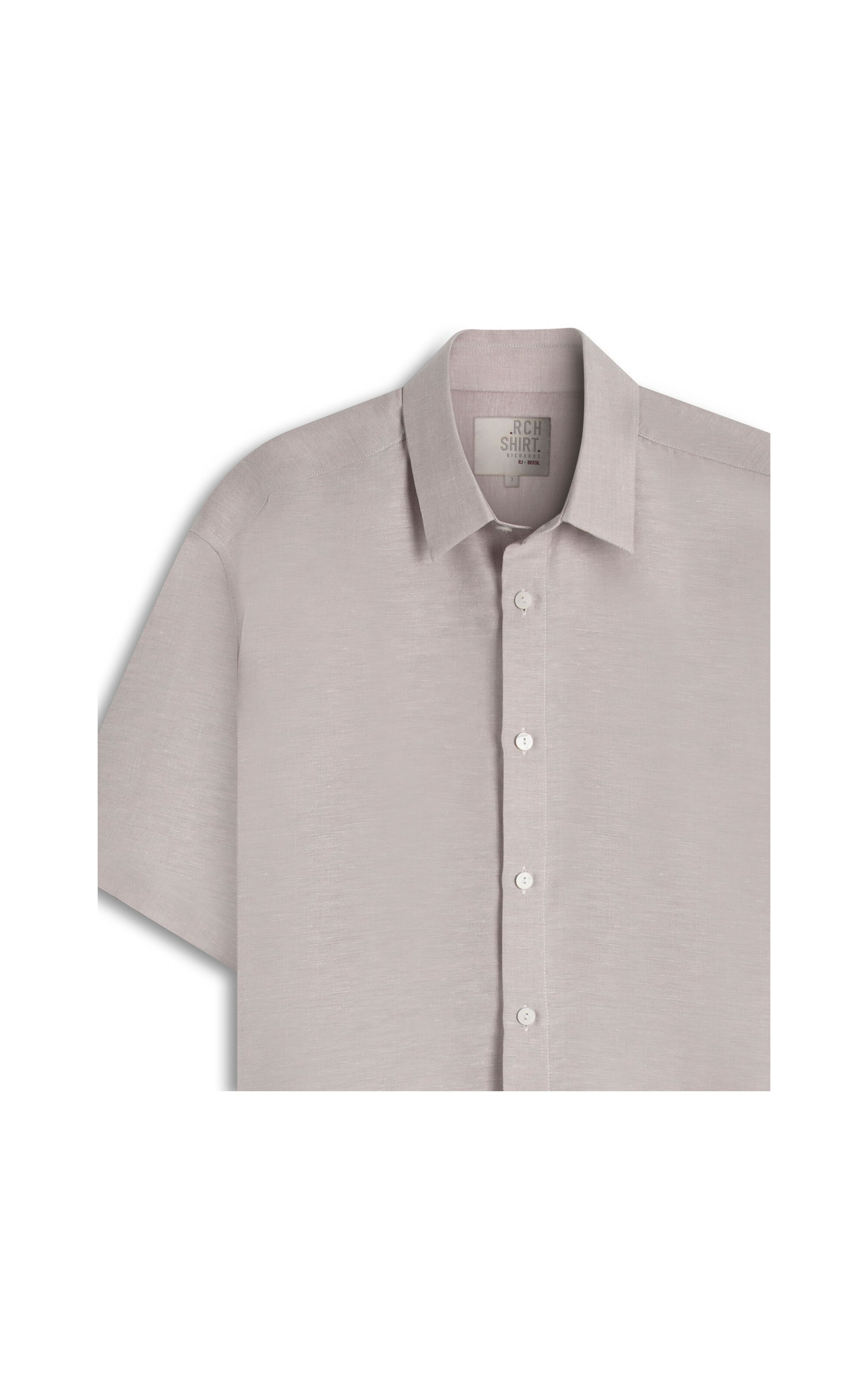 Camisa Linho  Cross Dye Michel Mc  Prata