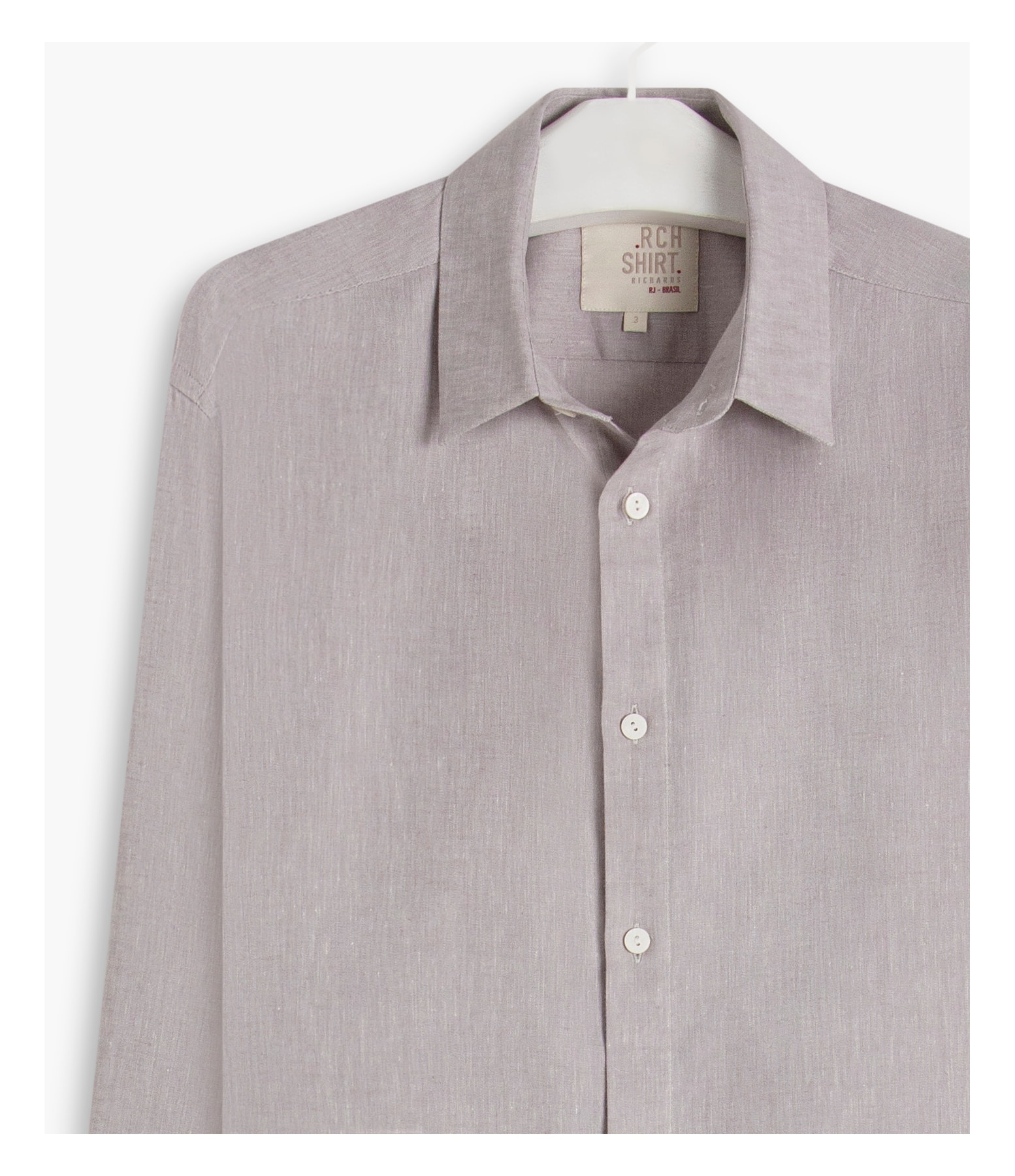 Camisa Linho  Cross Dye Michel Ml Prata