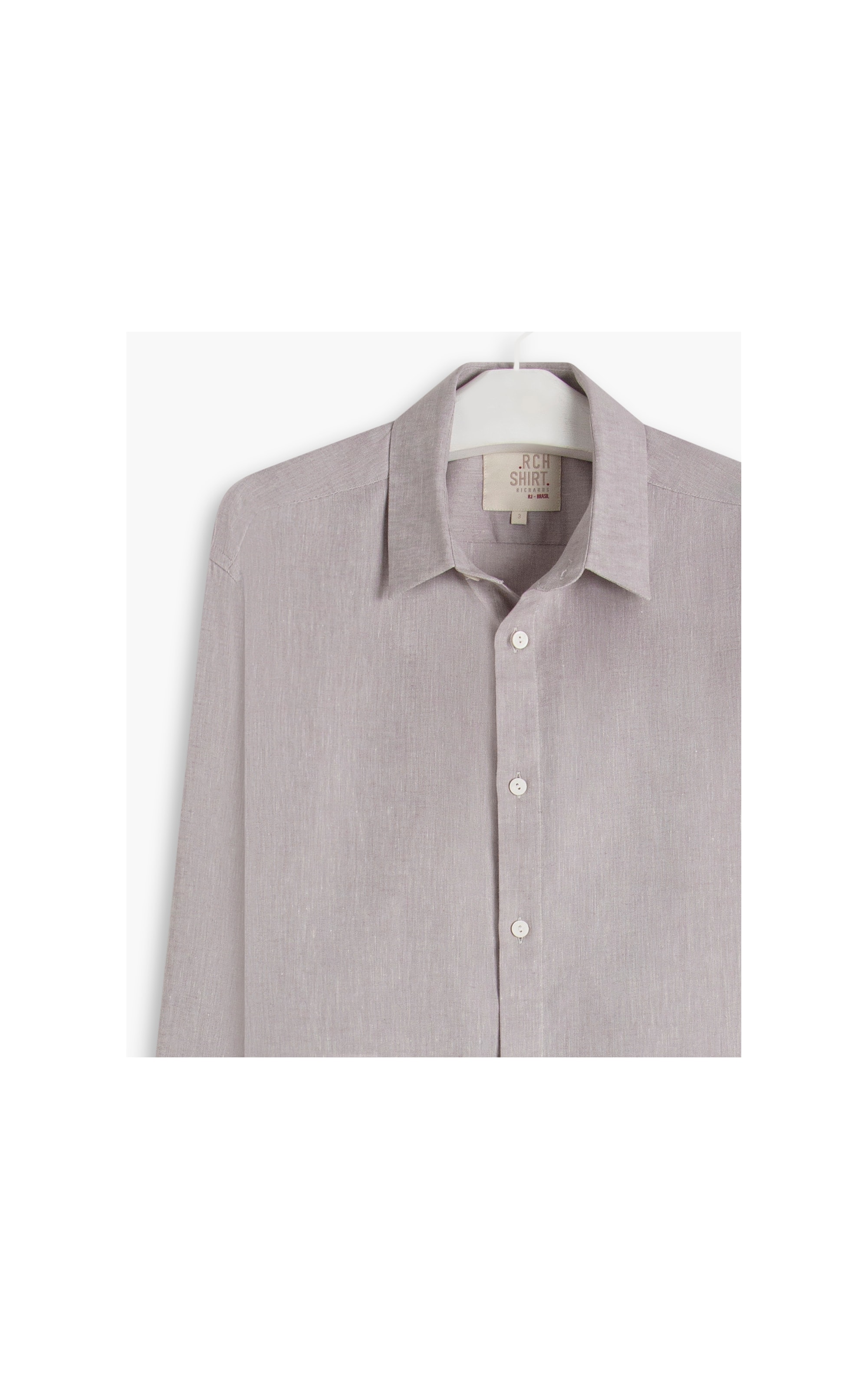Camisa Linho  Cross Dye Michel Ml Prata