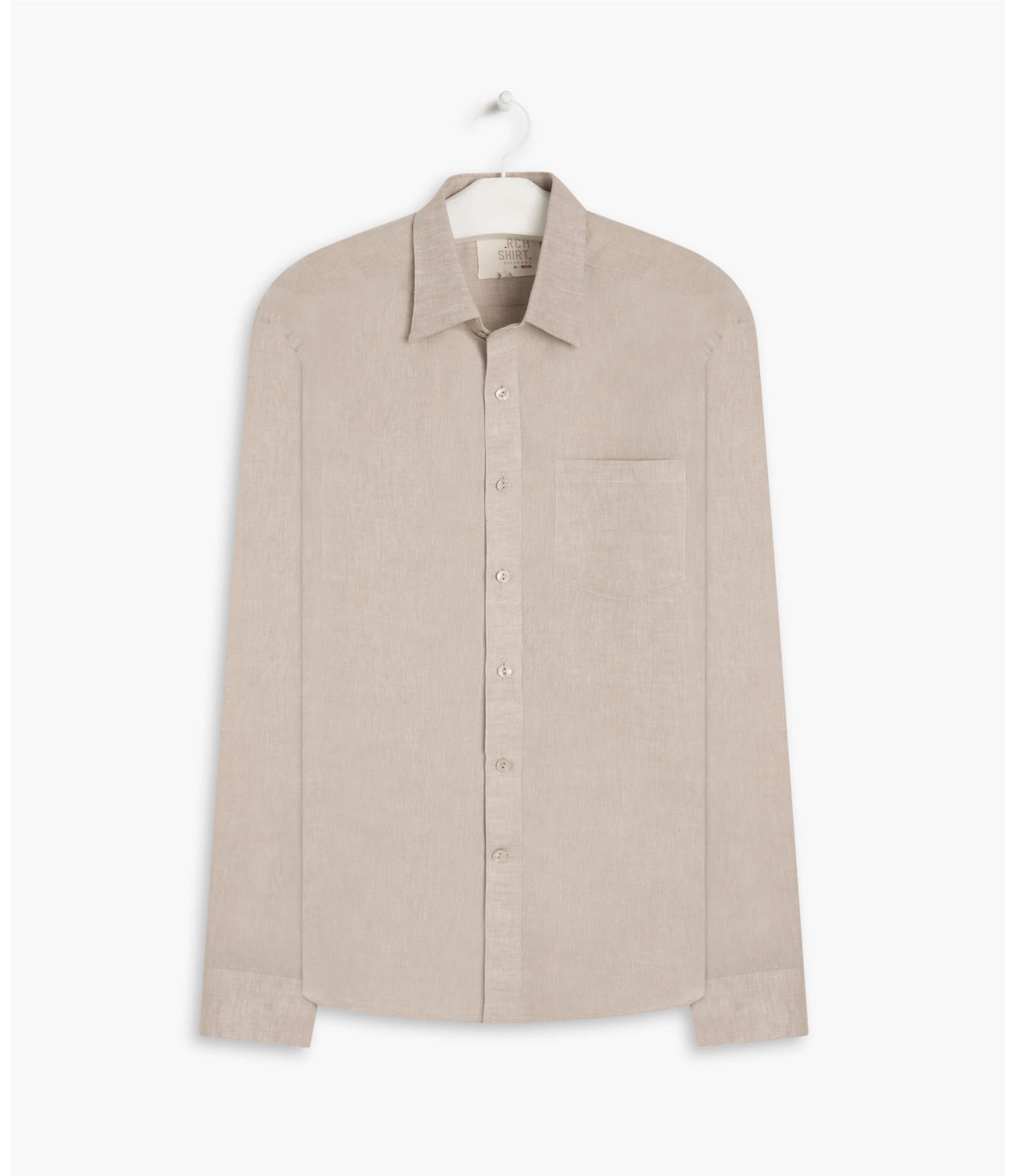 Camisa Linho  Cross Dye Natural