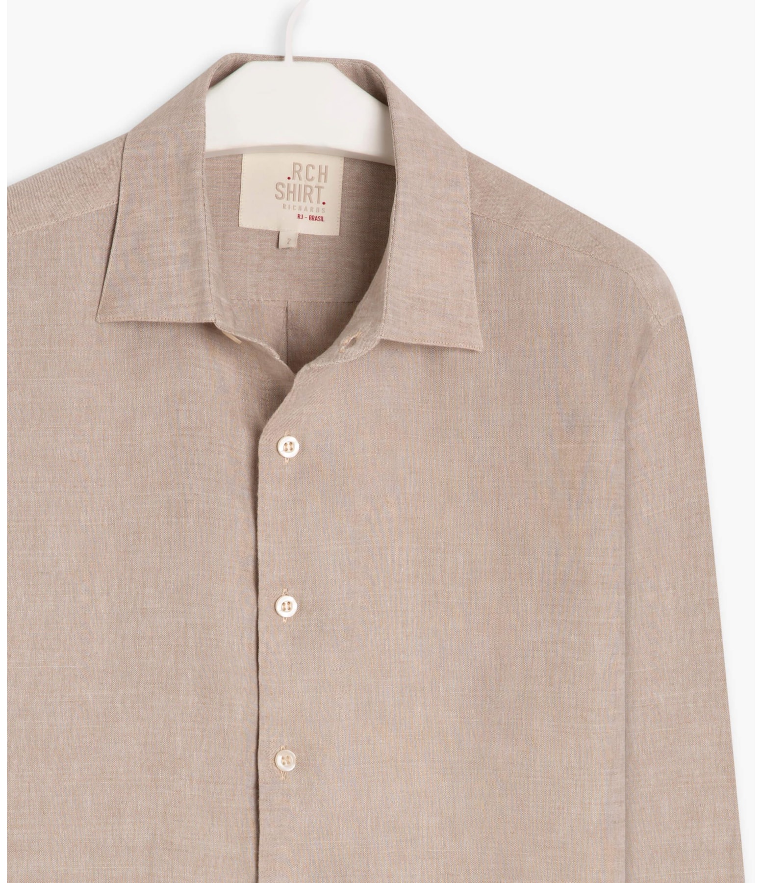 Camisa Linho  Cross Dye Natural