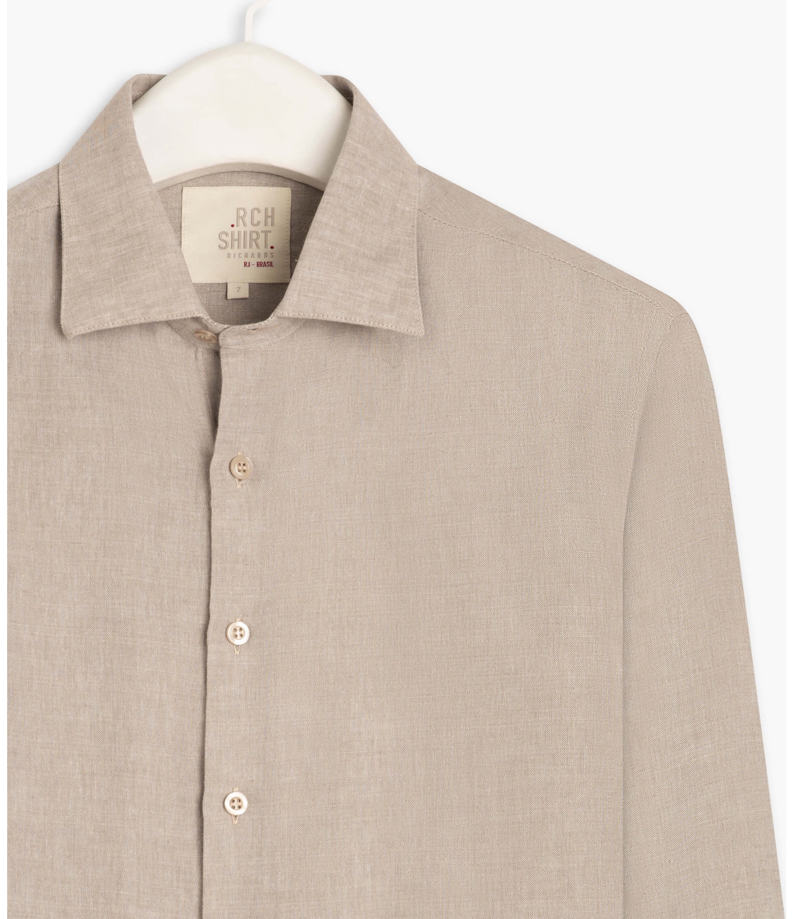 Camisa Linho  Cross Dye Natural