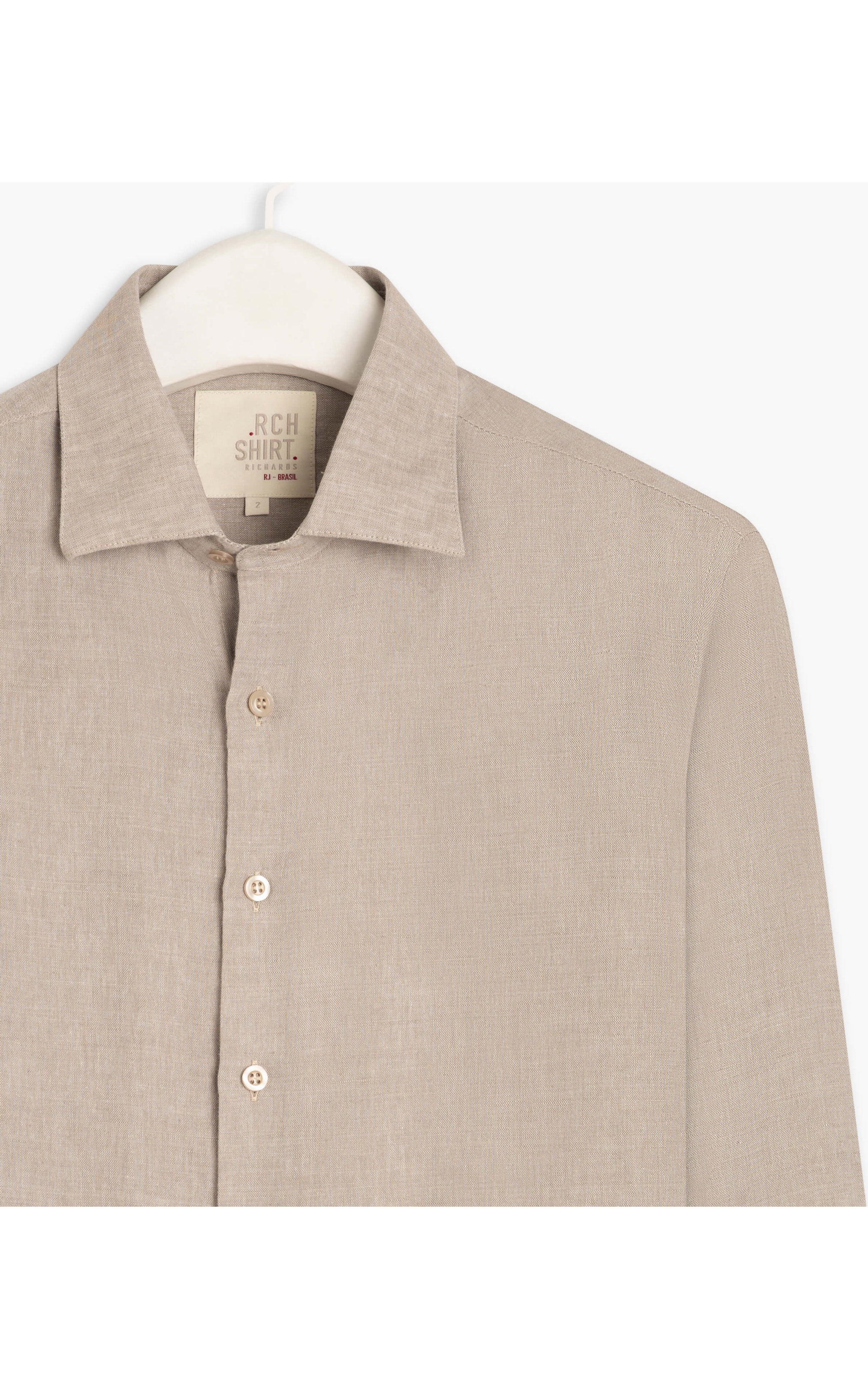 Camisa Linho  Cross Dye Natural